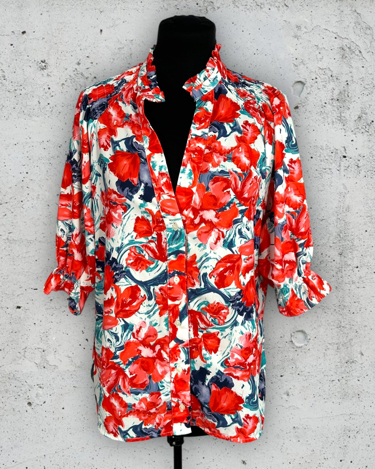 Chemisier Vintage Love "Hacienda" ( S / 36 / 8 )