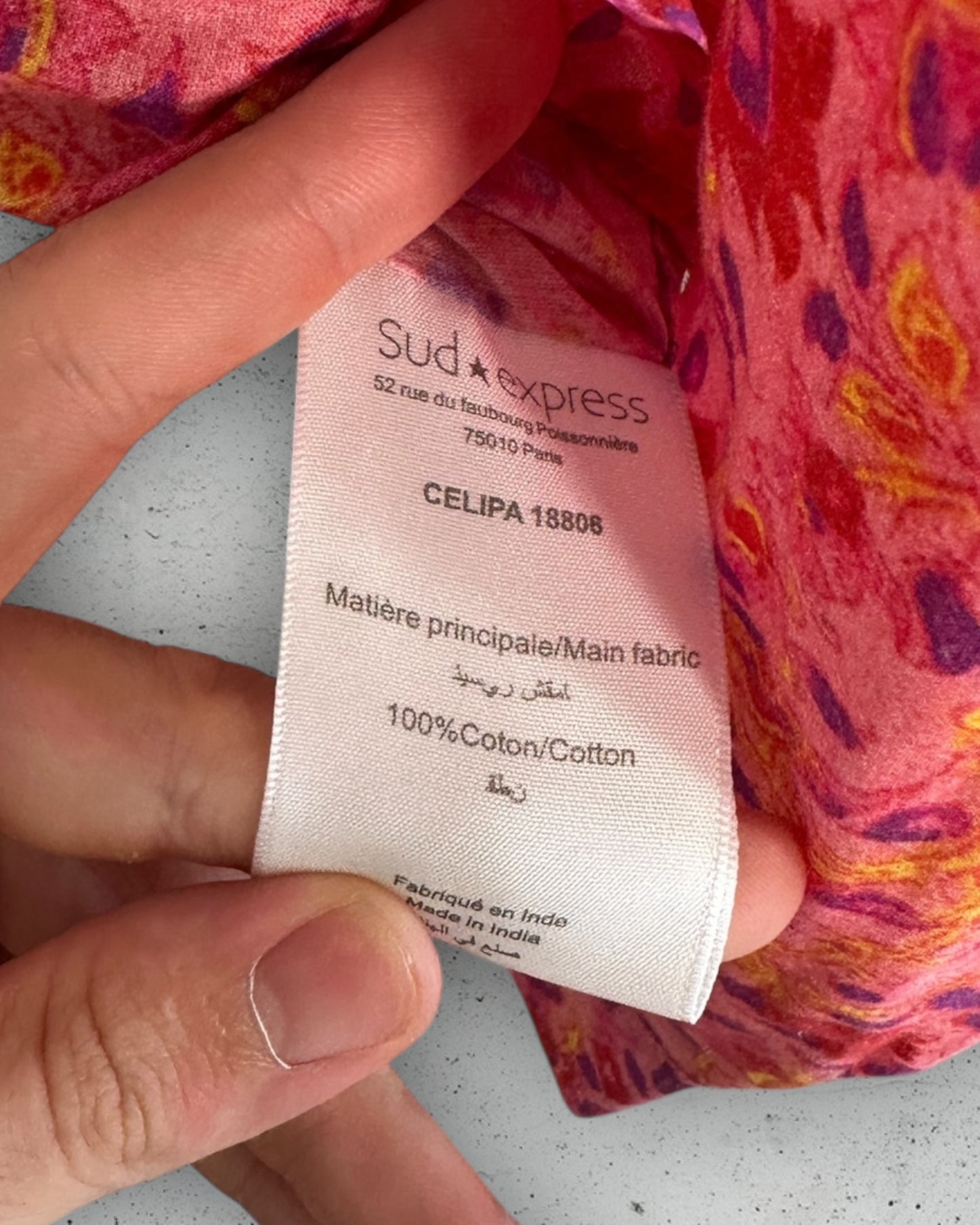 Chemisier Sud Express "Celipa" ( L / 40 / 12 )