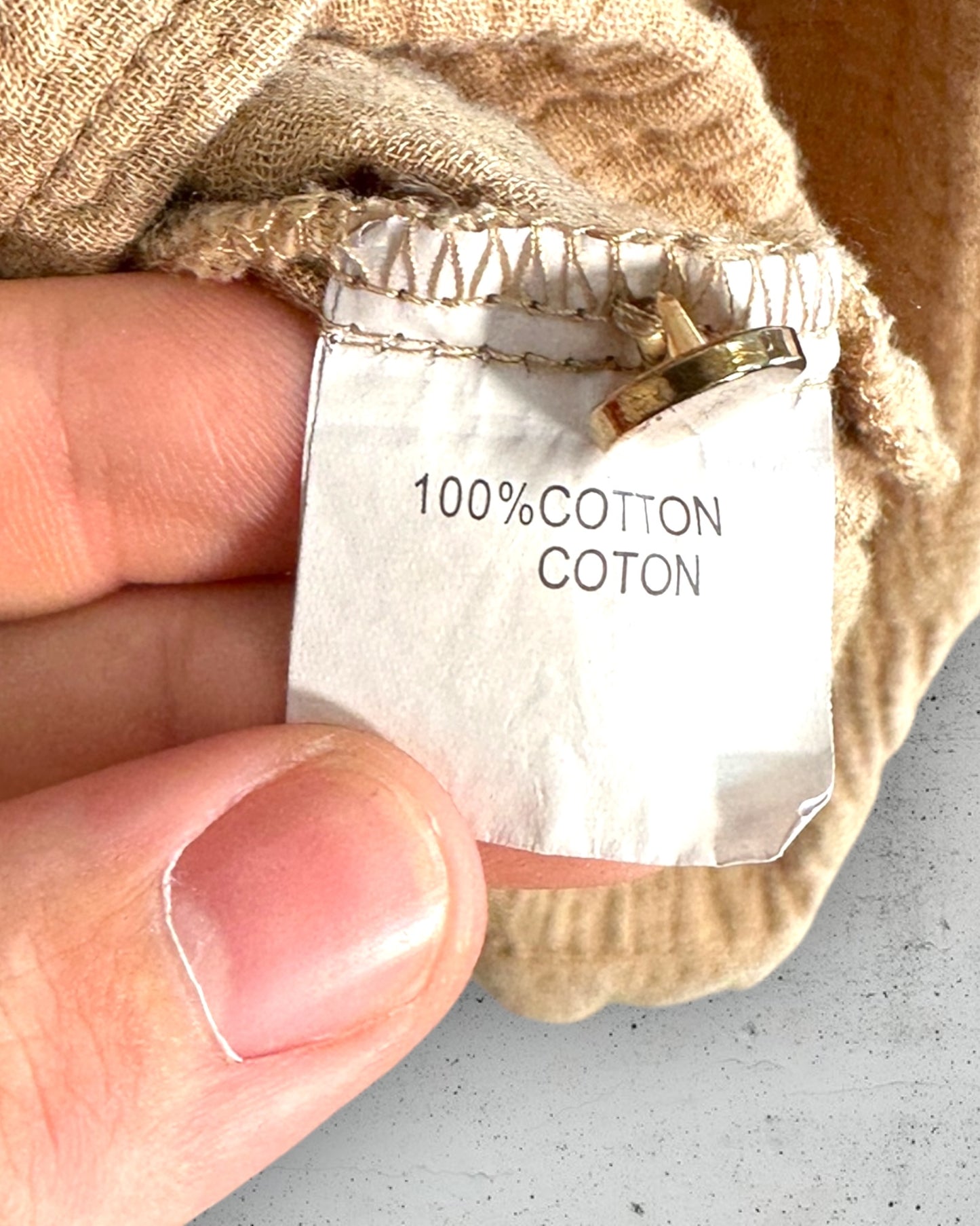 Chemisier en Gaze de Coton Mère & Fille ( L / 40 / 12 )