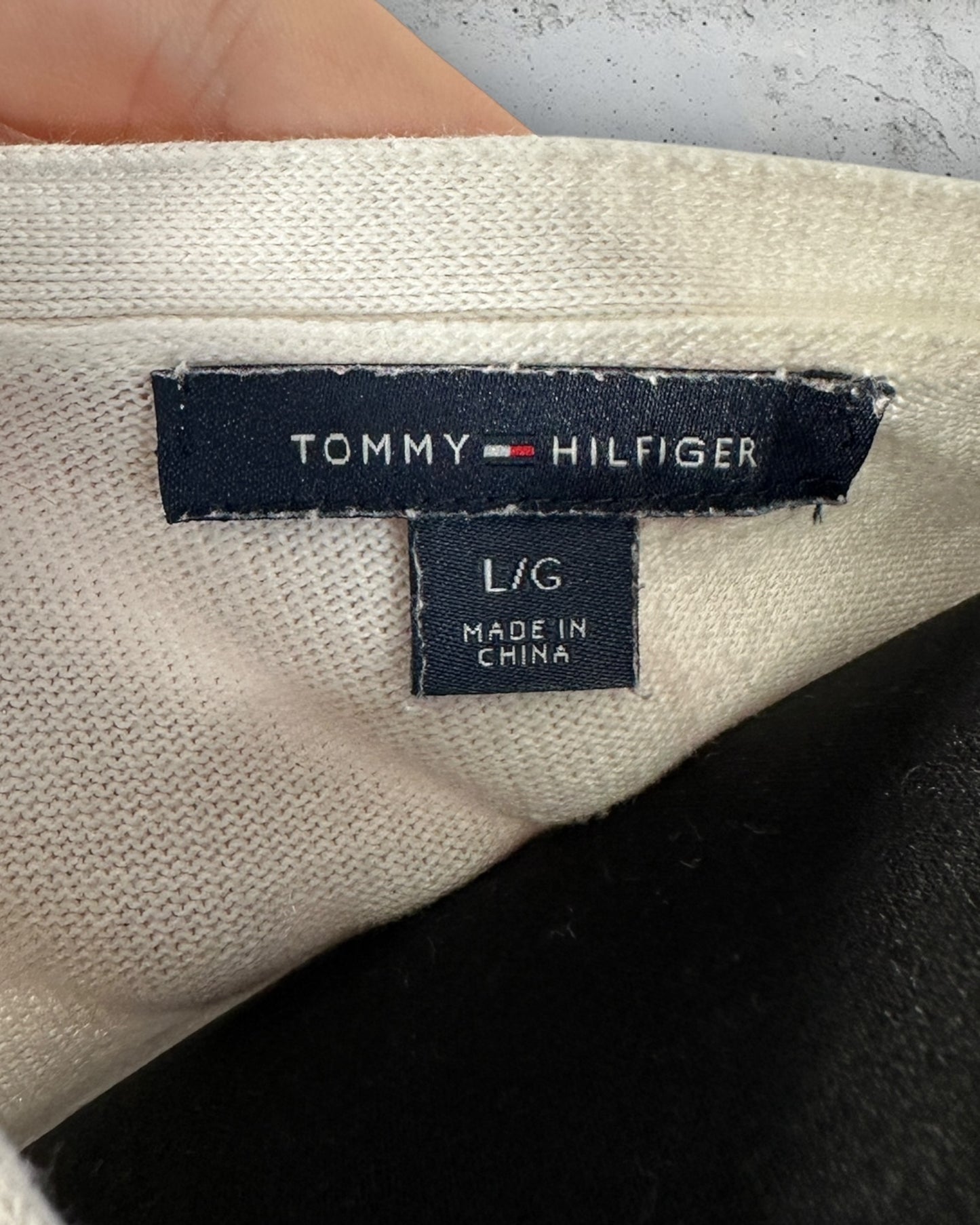 Pull col V Tommy Hilfiger ( L / 40 / 12 )