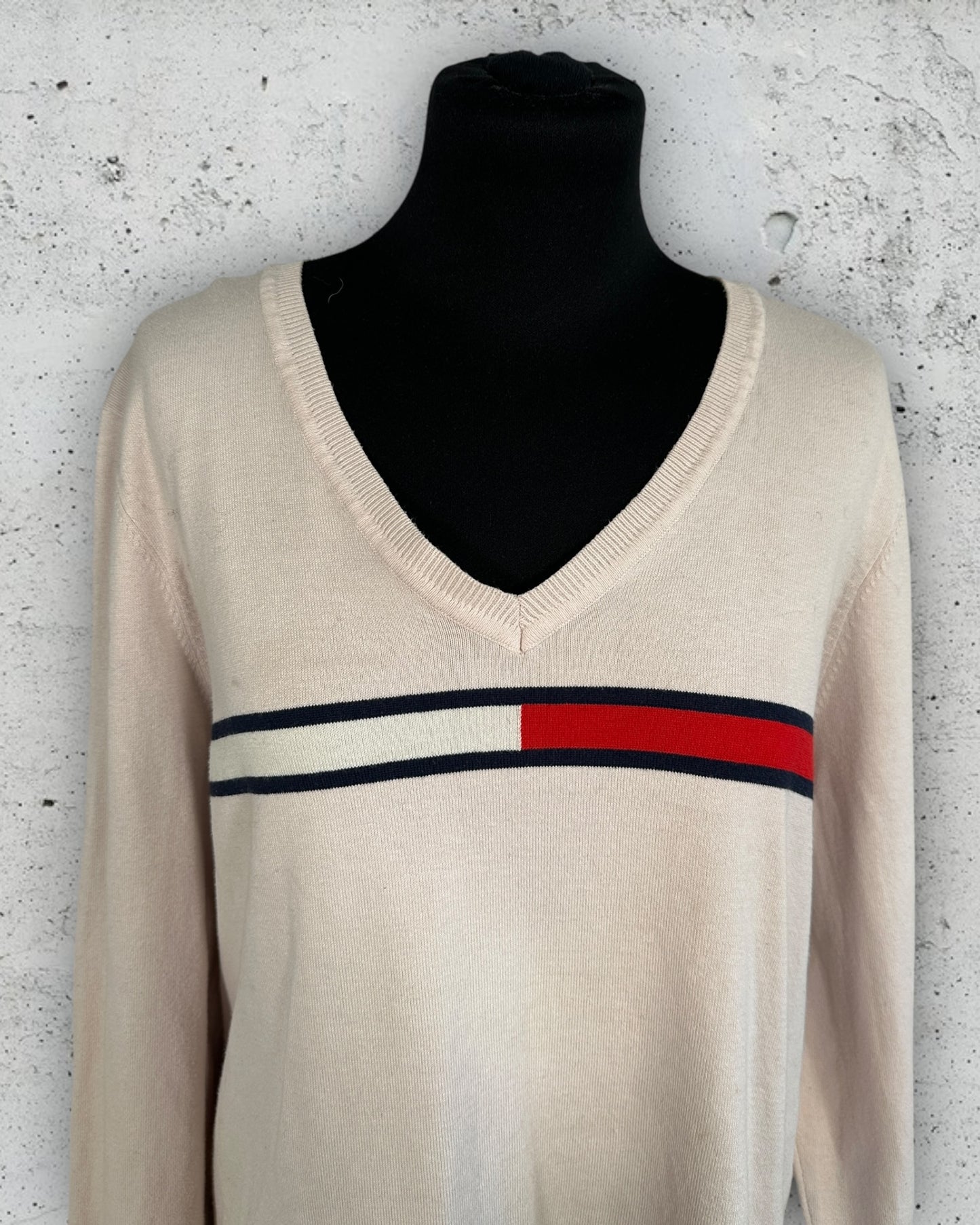 Pull col V Tommy Hilfiger ( XXL / Taille unique )