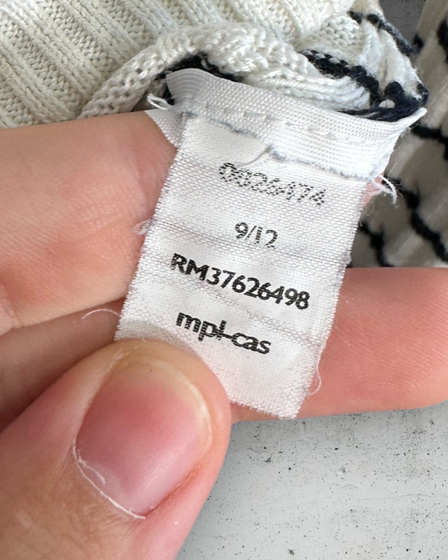 Pull col V torsadé Tommy Hilfiger ( XS / 34 / 6 )