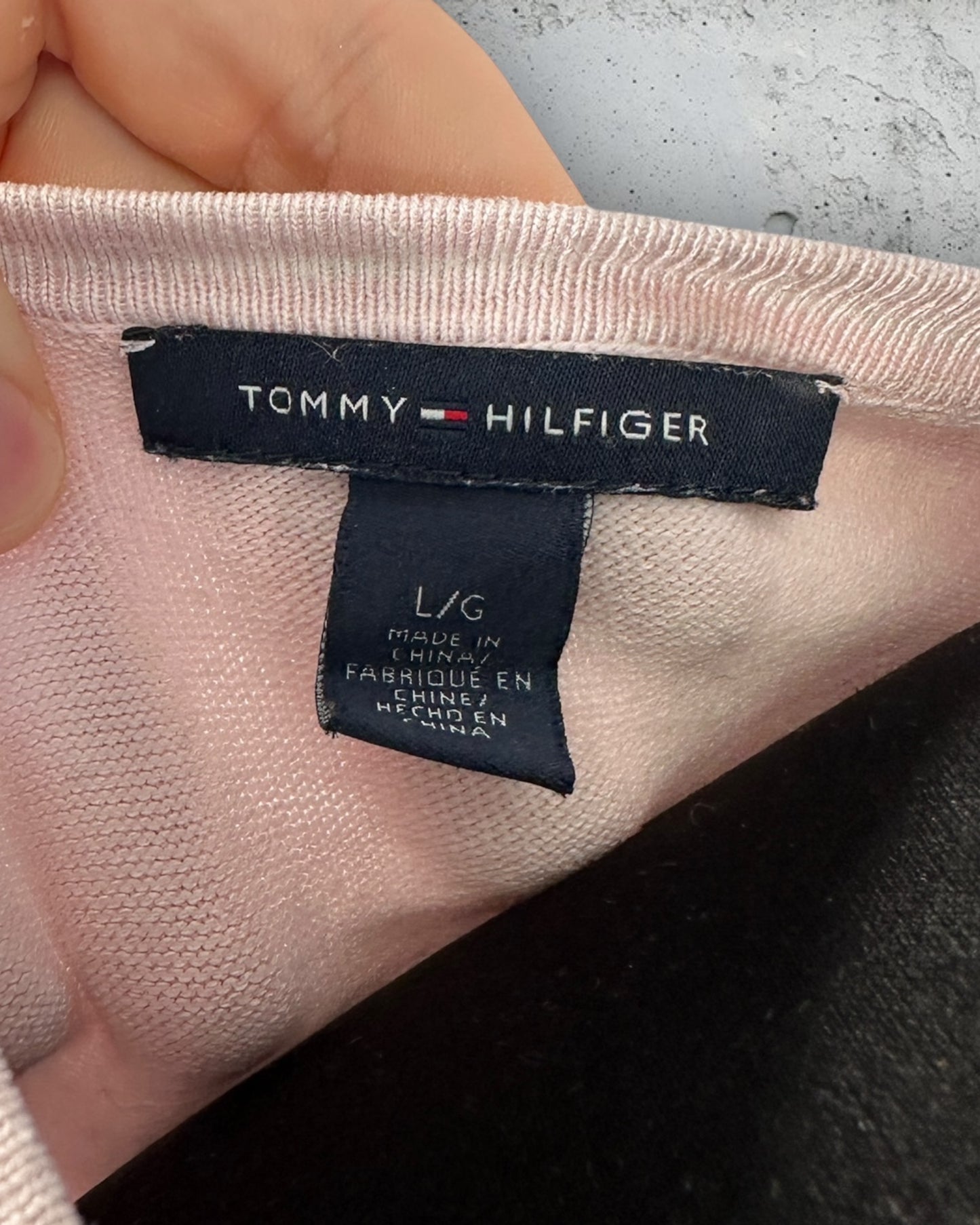 Pull col V Tommy Hilfiger ( L / 40 / 12 )