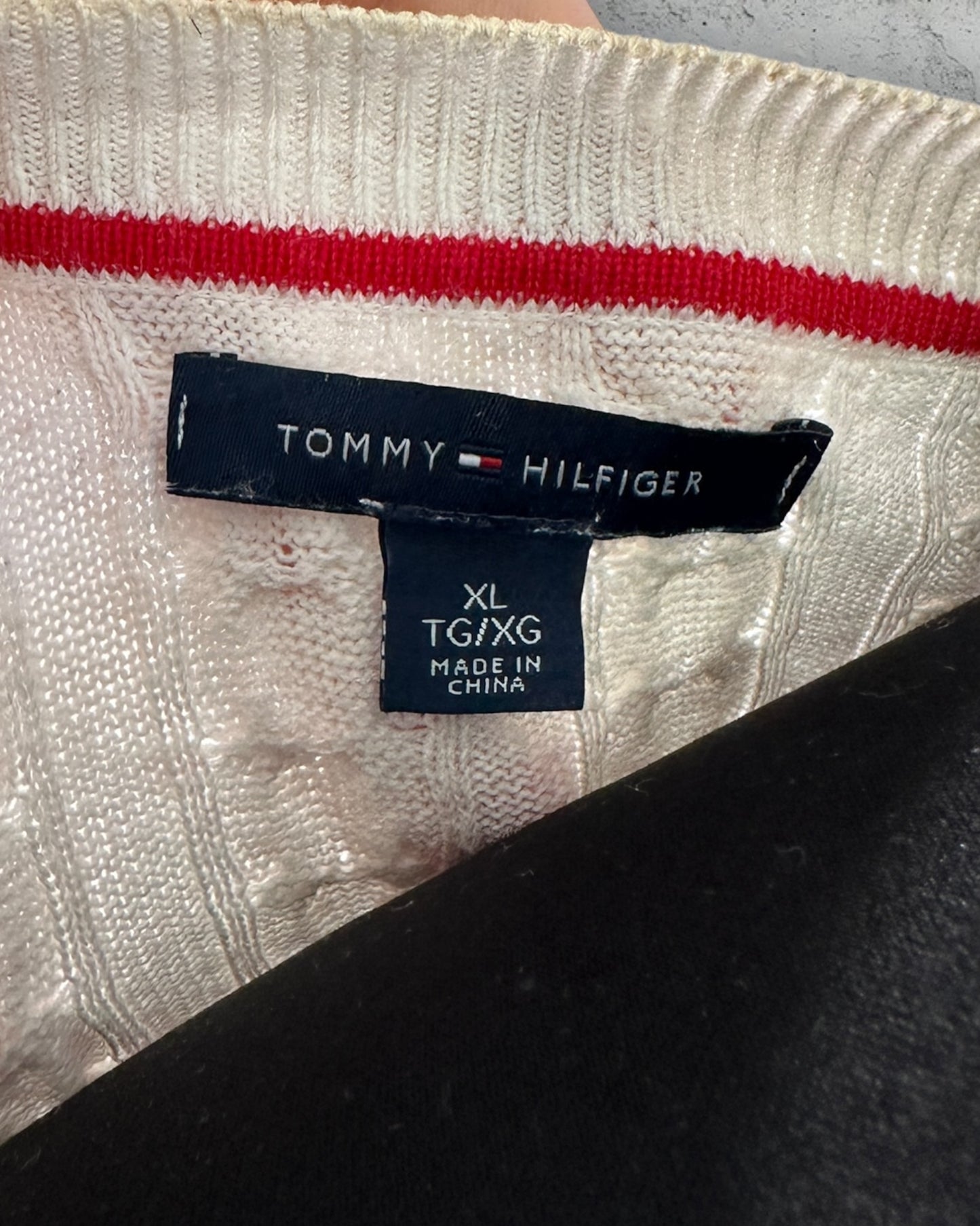 Pull torsadé Tommy Hilfiger ( XL / 42 / 14 )