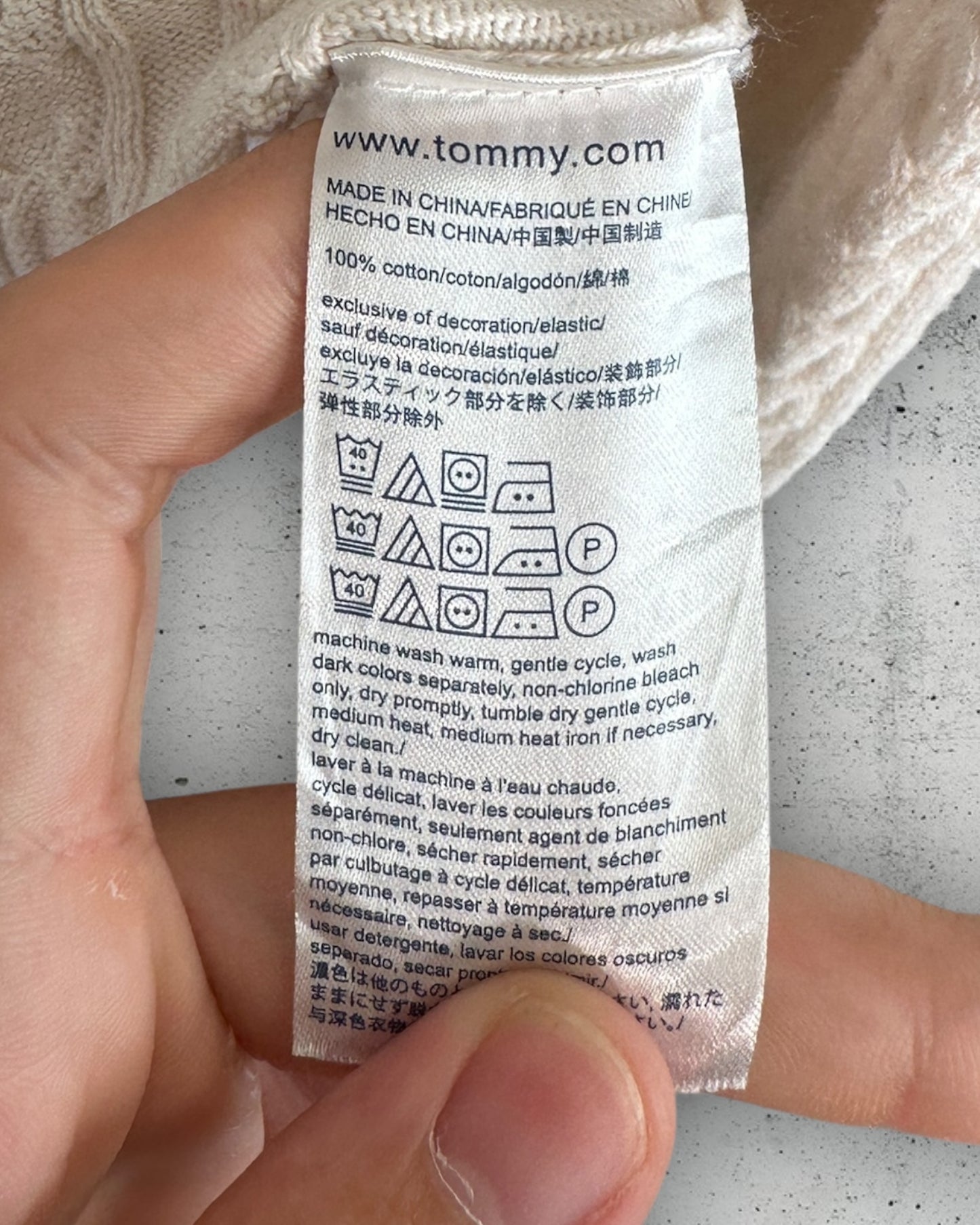 Pull torsadé Tommy Hilfiger ( XL / 42 / 14 )