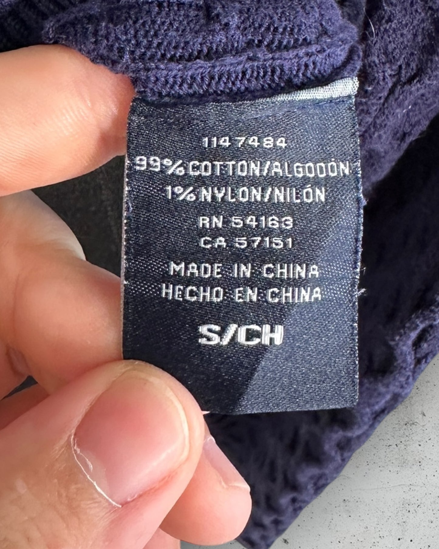 Pull col V torsadé Tommy Hilfiger ( S / 36 / 8 )