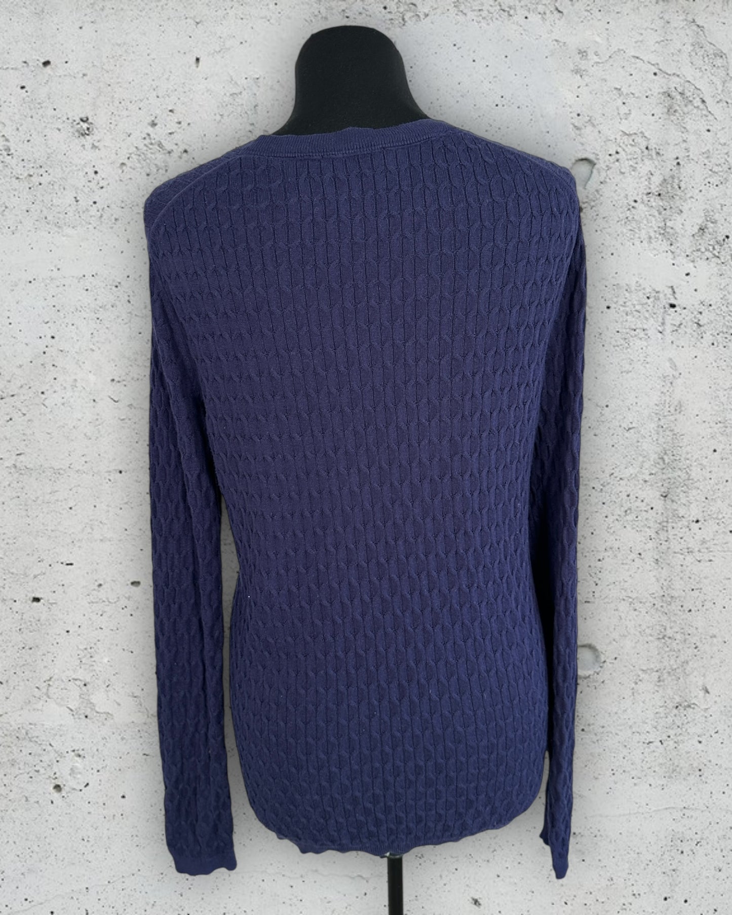 Pull col V torsadé Tommy Hilfiger ( M / 38 / 10 )