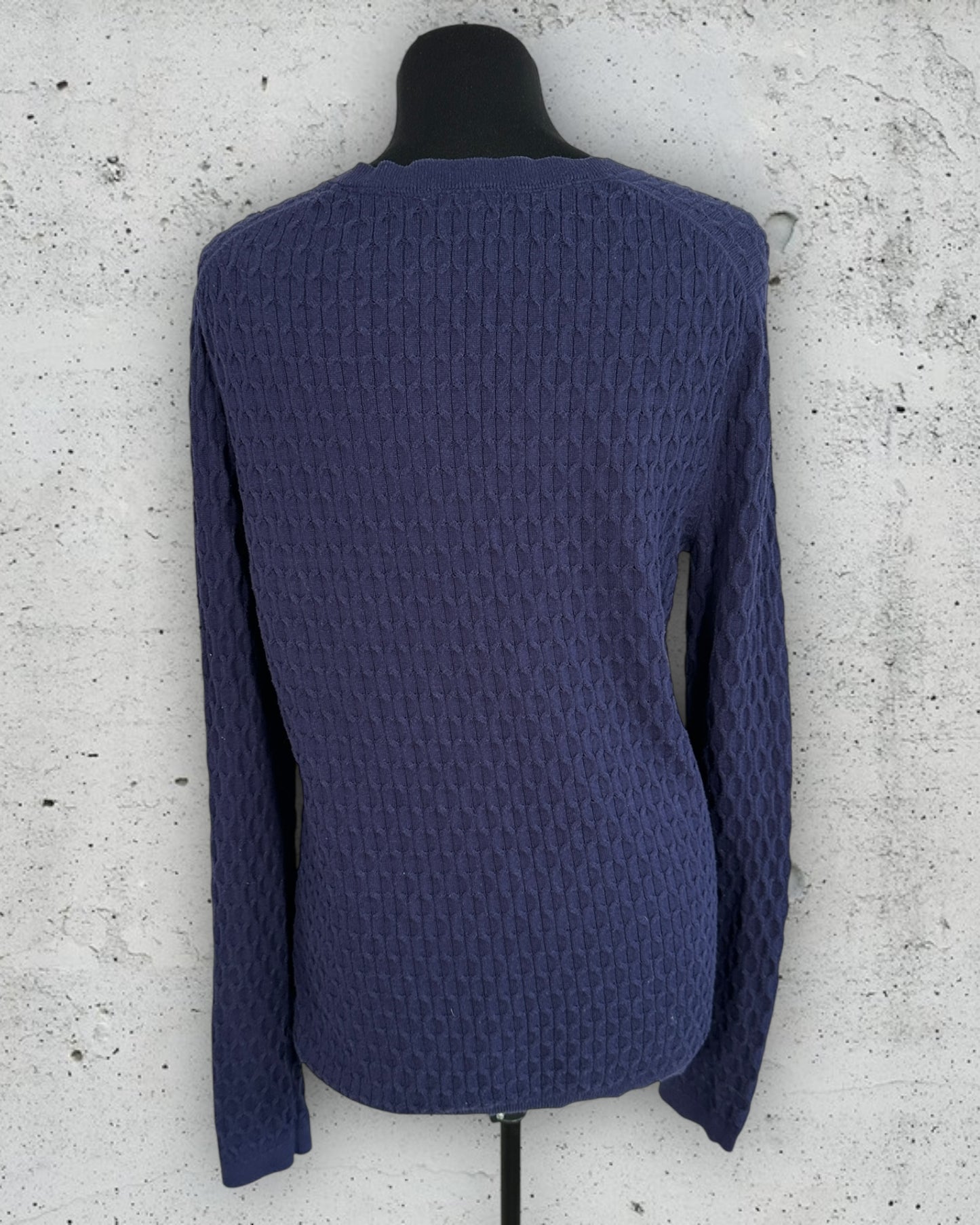 Pull col V torsadé Tommy Hilfiger ( L / 40 / 12 )