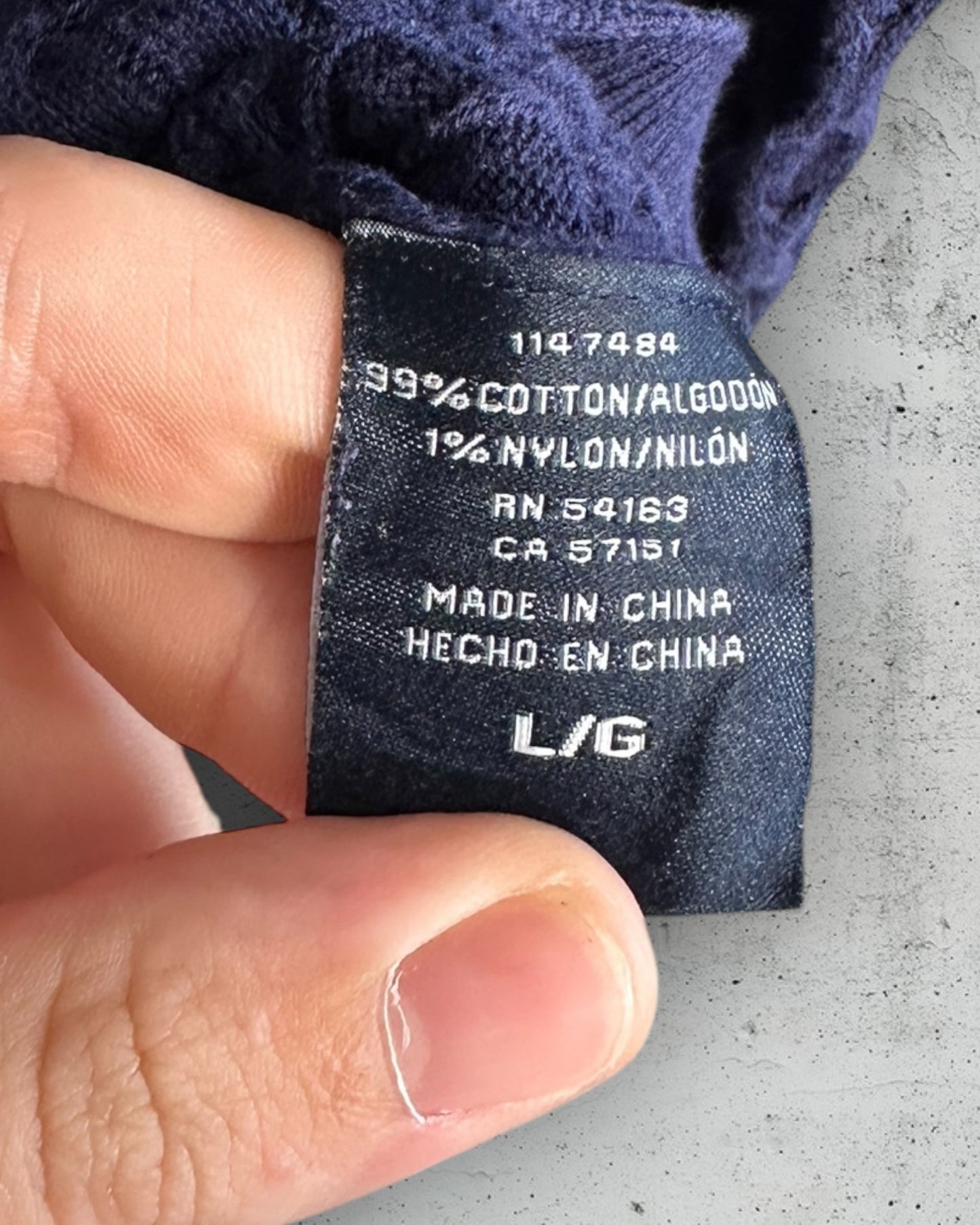 Pull col V torsadé Tommy Hilfiger ( L / 40 / 12 )