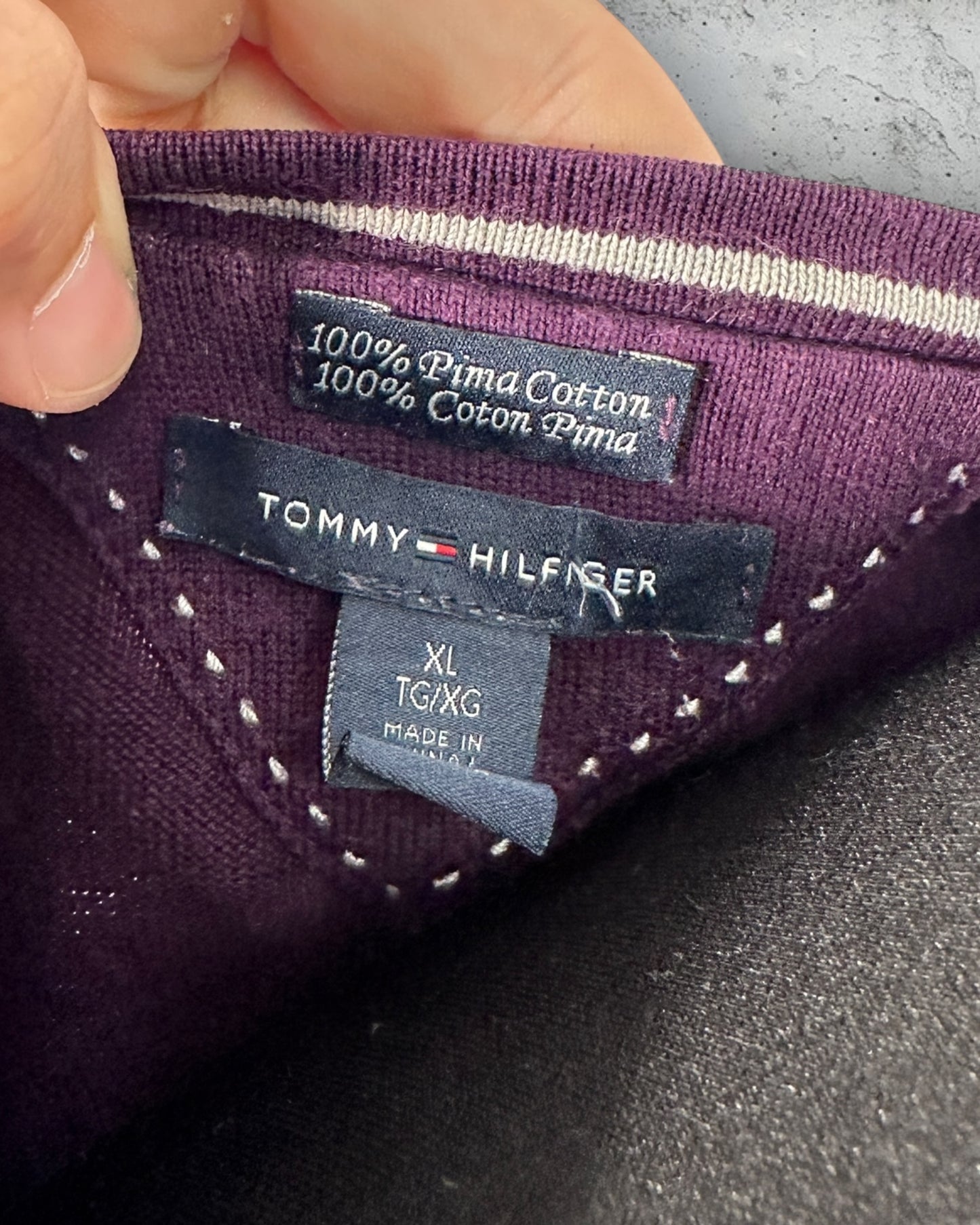 Pull col V Tommy Hilfiger ( XL / 42 / 14 )