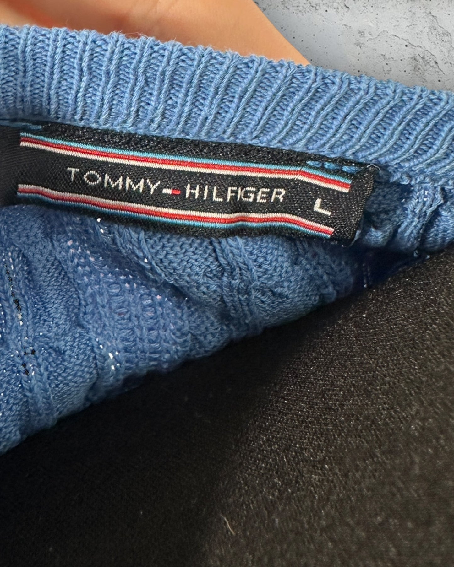 Pull torsadé Tommy Hilfiger ( L / 40 / 12 )