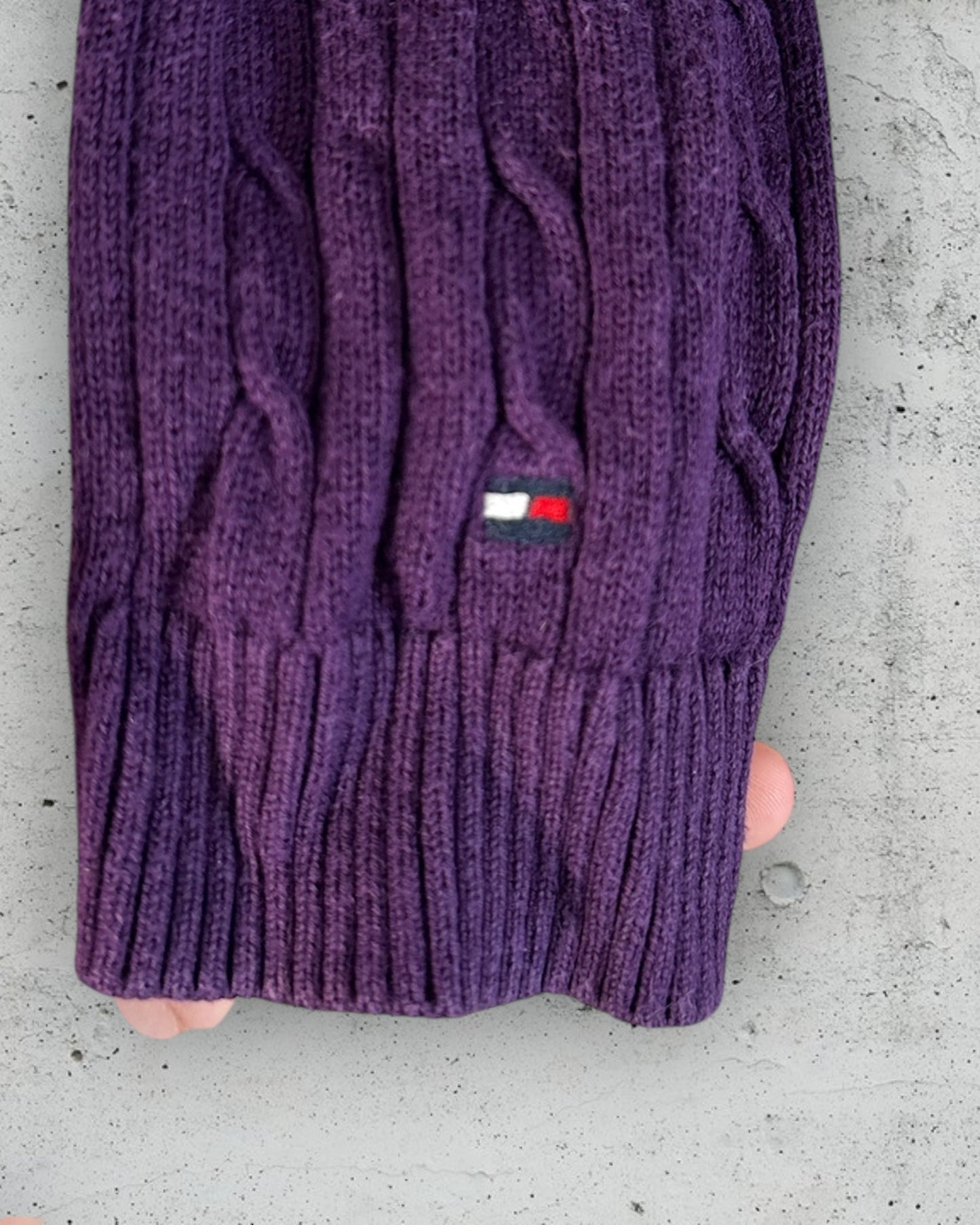 Pull col V torsadé Tommy Hilfiger ( XXL )