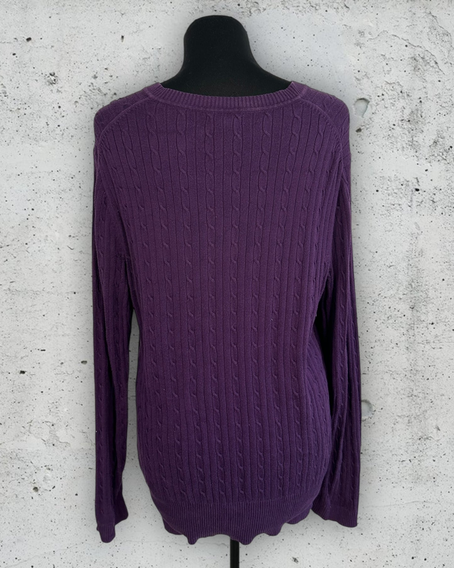 Pull col V torsadé Tommy Hilfiger ( XXL )