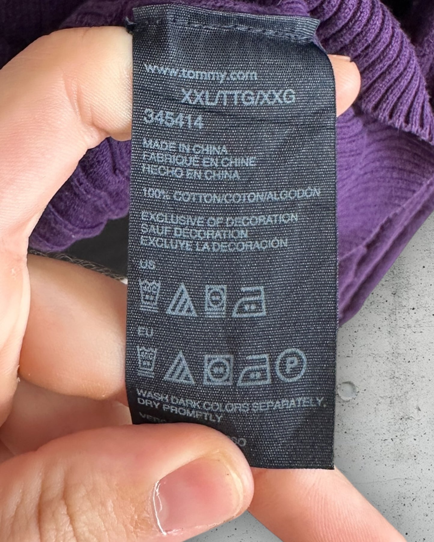Pull col V torsadé Tommy Hilfiger ( XXL )