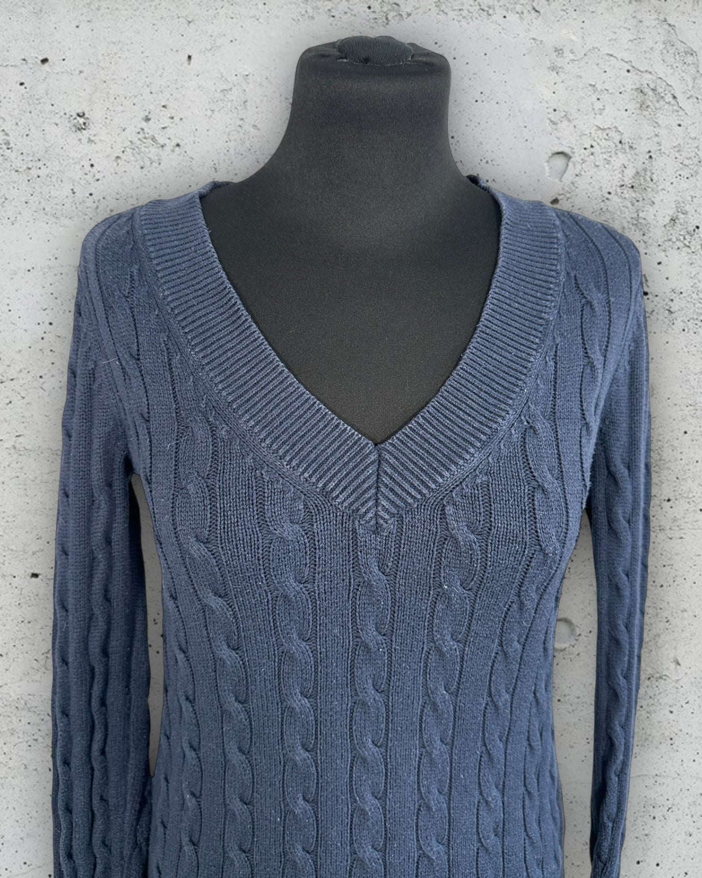 Pull col V torsadé Tommy Hilfiger XXS