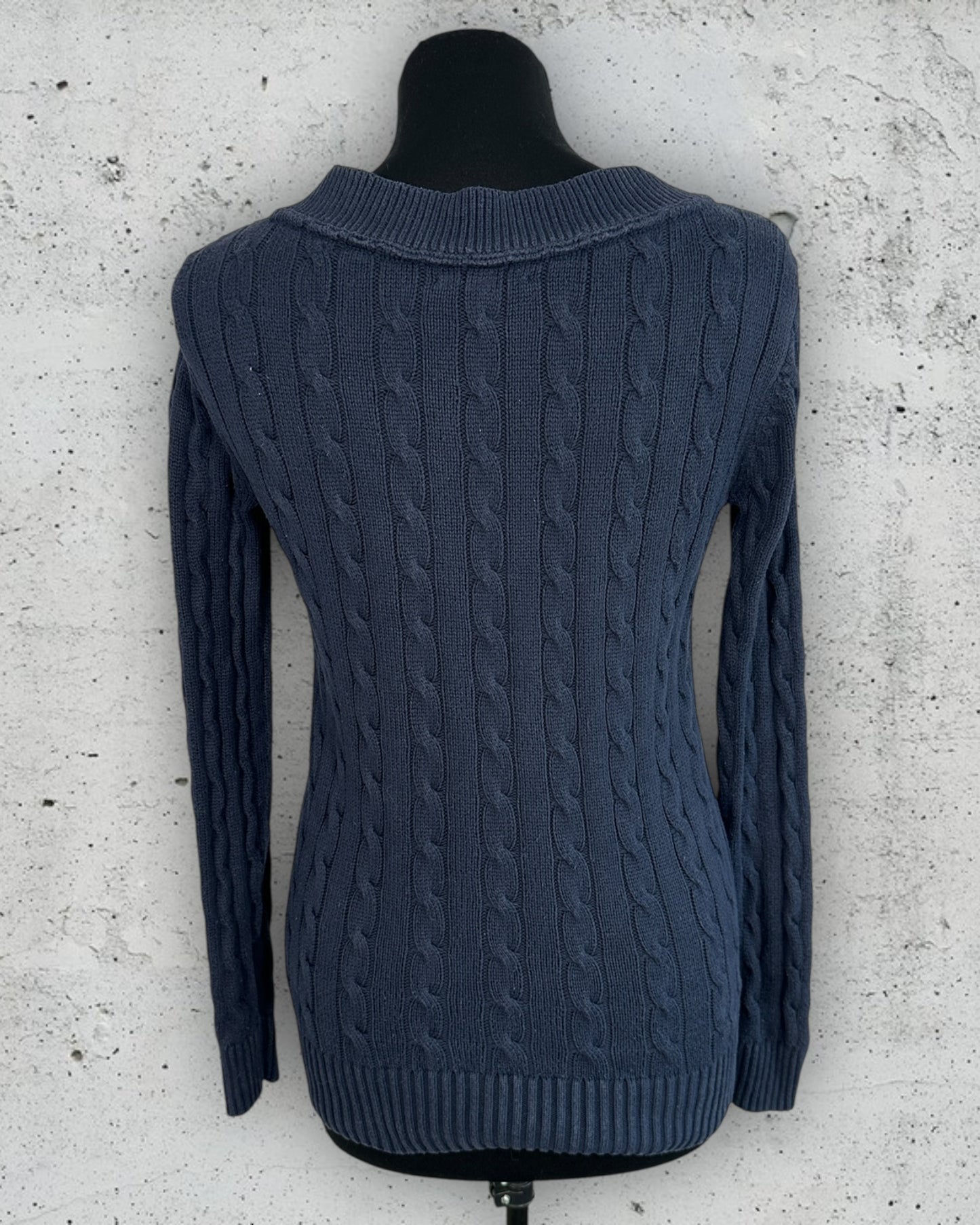 Pull col V torsadé Tommy Hilfiger XXS