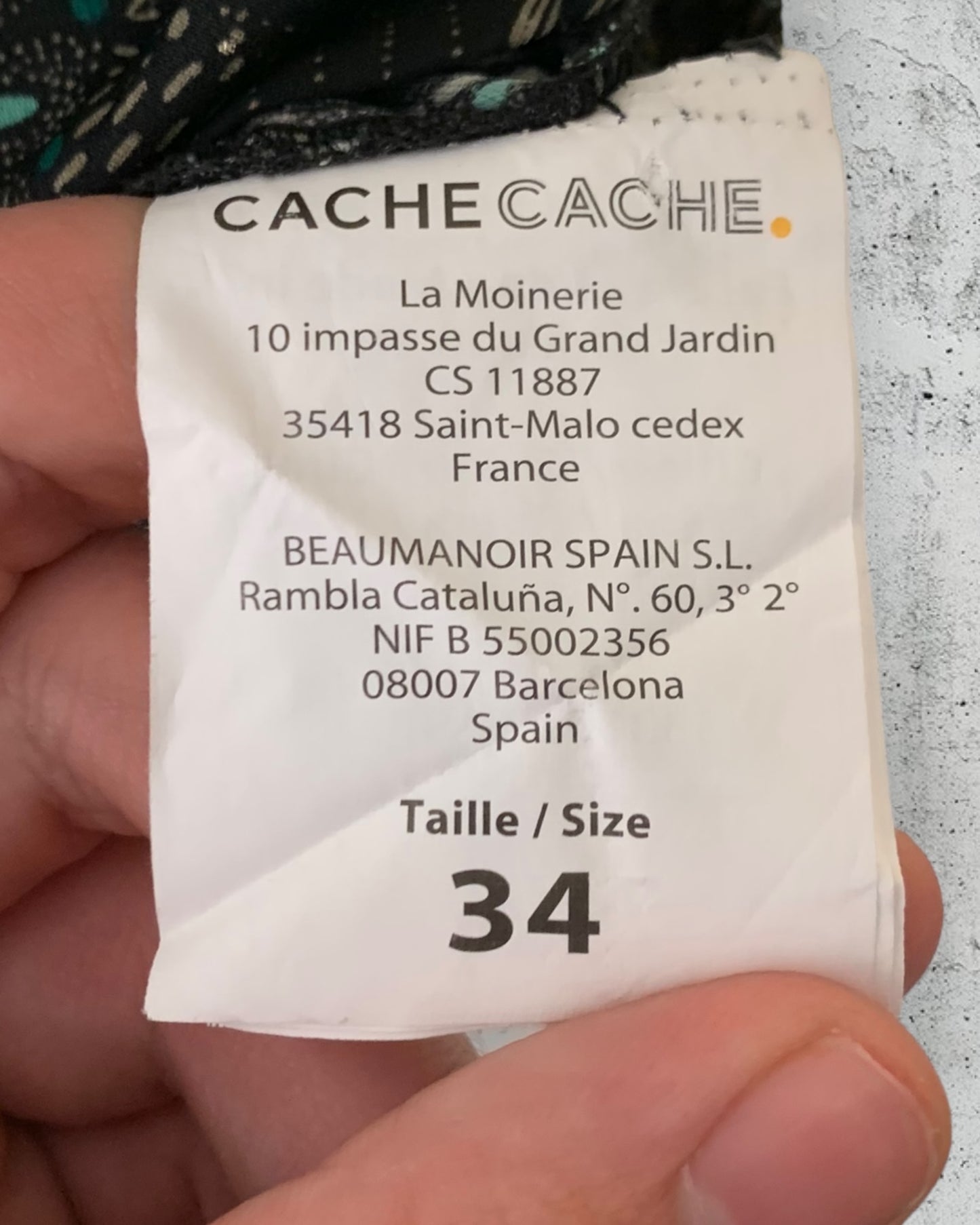 Robe Cache Cache ( XS / 34 / 6 )