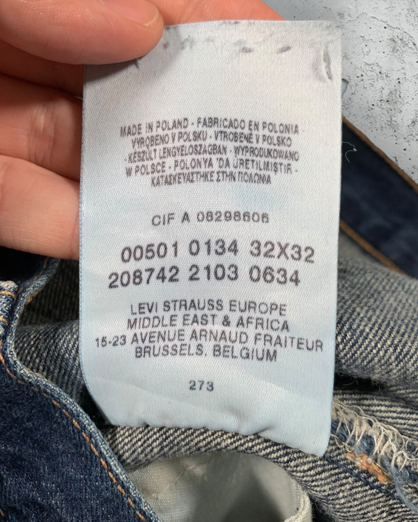 Jean Levi's 501 W32 L32 ( M / US 32 / FR 40 )