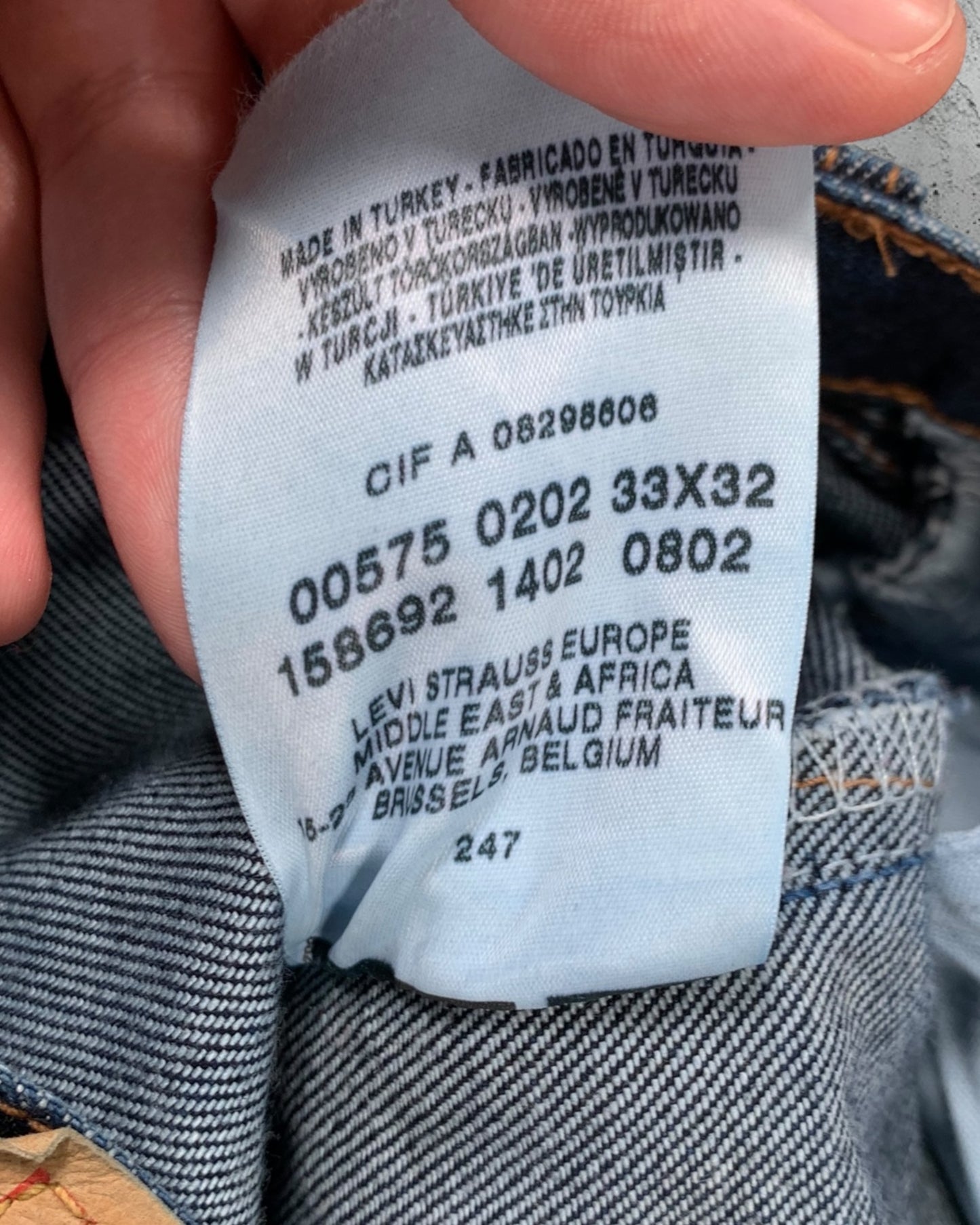 Jean Levi's 575 W33 L32 ( M / US 33 / FR 42 )