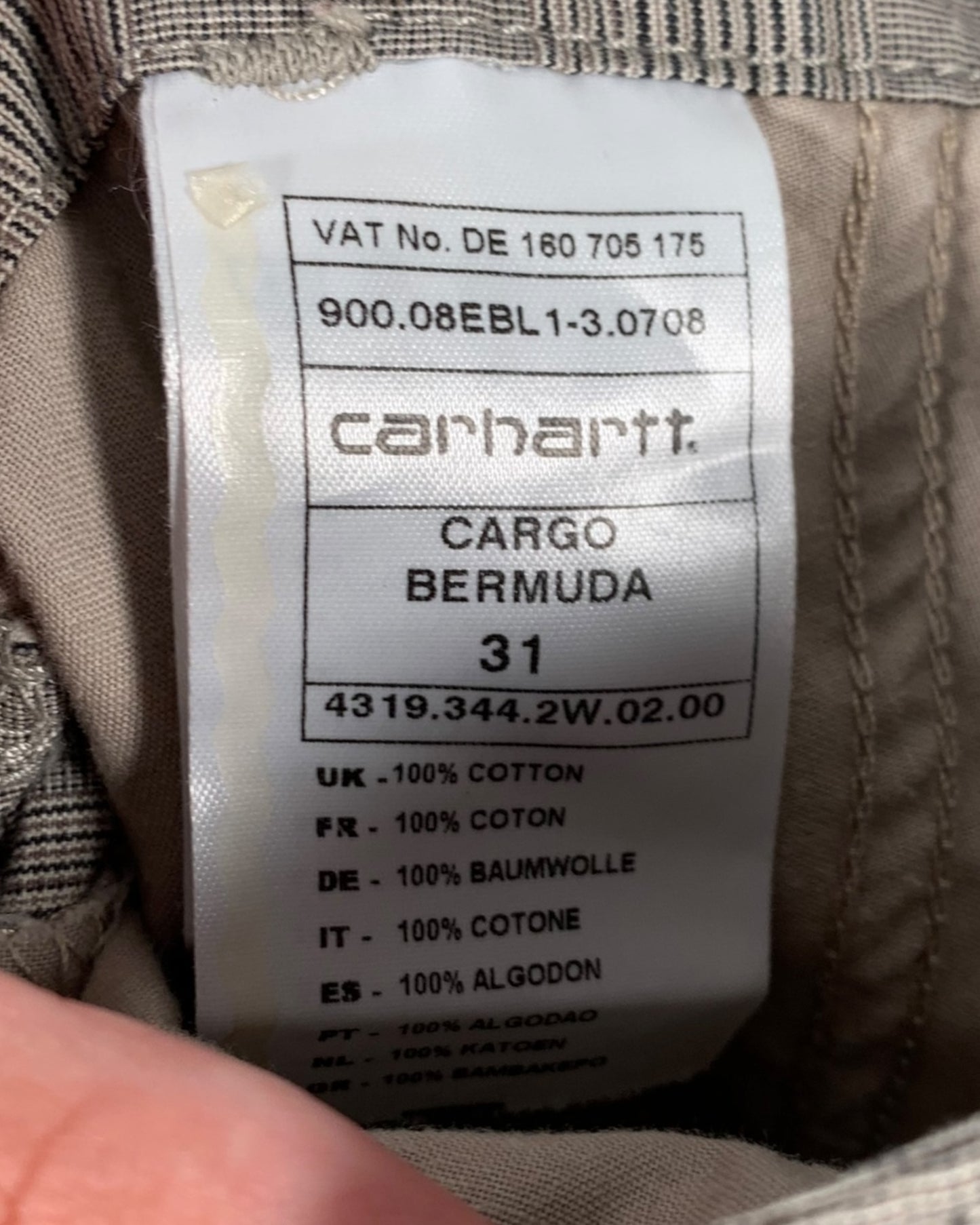 Short Carhartt "Cargo Bermuda" ( S / US 31 / FR 38-40 )