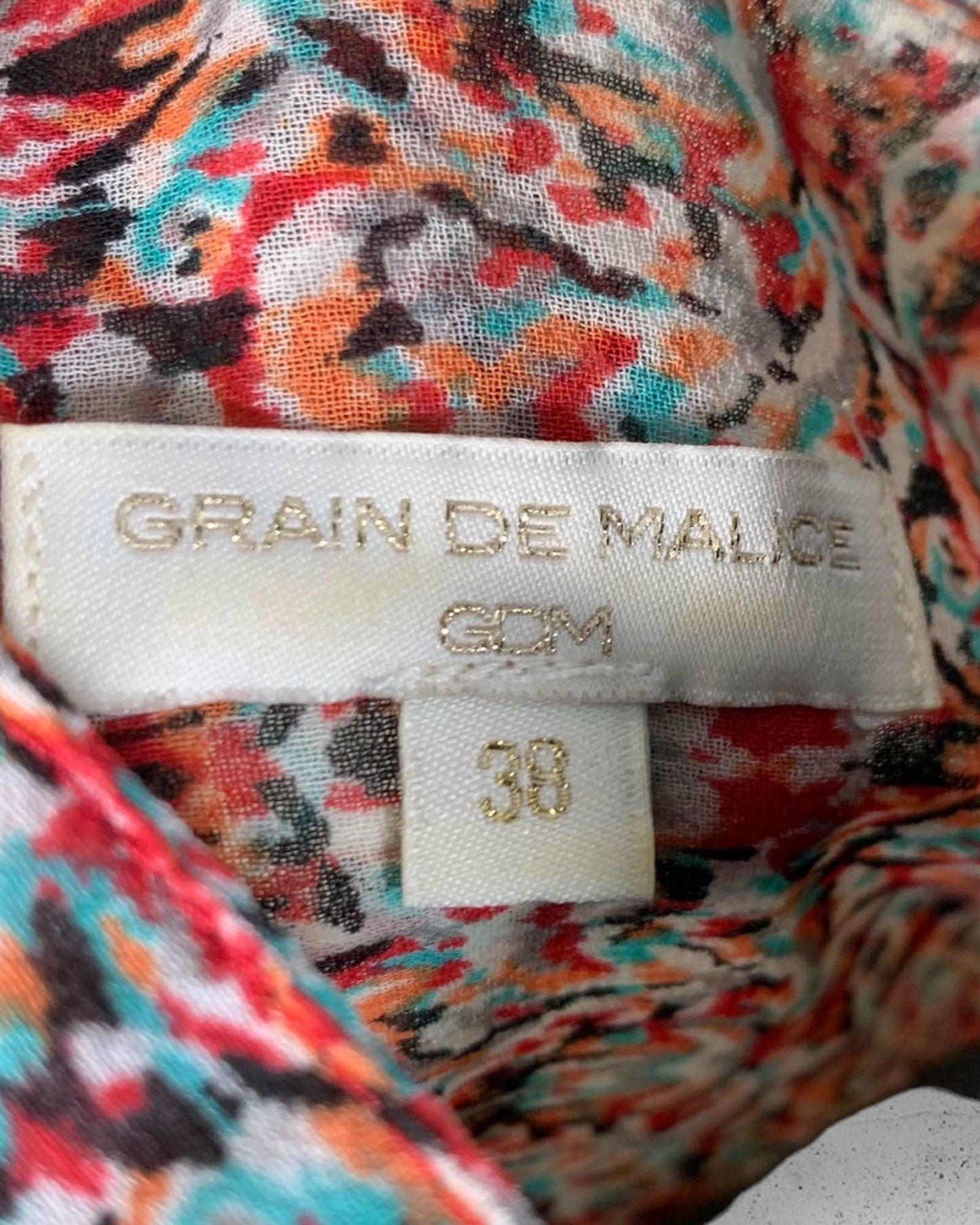 Chemisier Grain De Malice ( M / 38 / 10 )