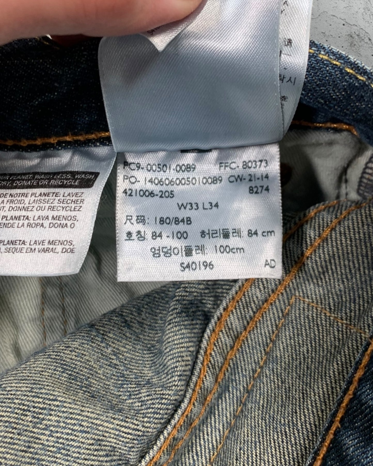 Jean Levi's 501 W33 L34 ( M / US 33 / FR 42 )