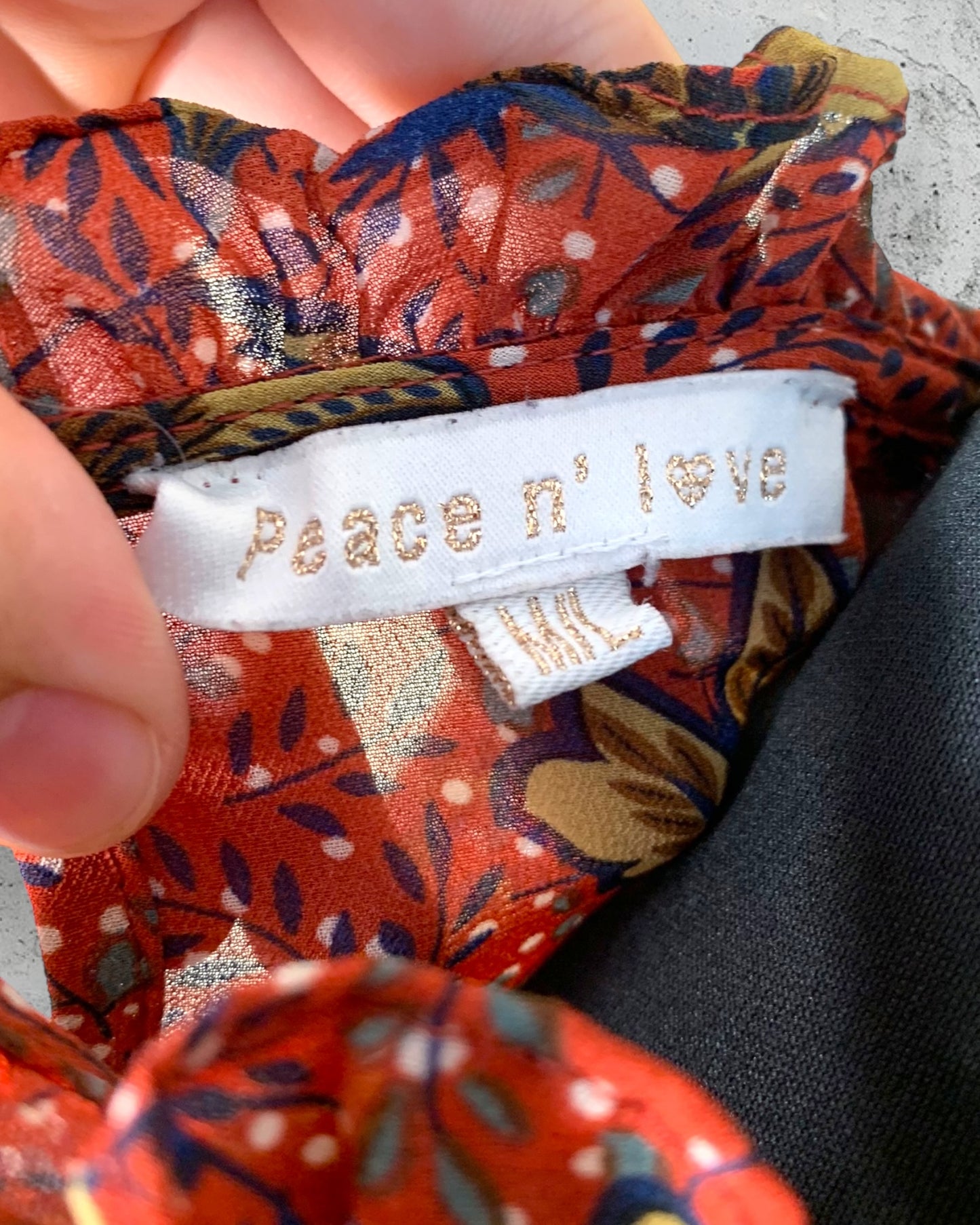 Blouse Peace N'Love ( M / 38 / 10 ) ( L / 40 / 12 )