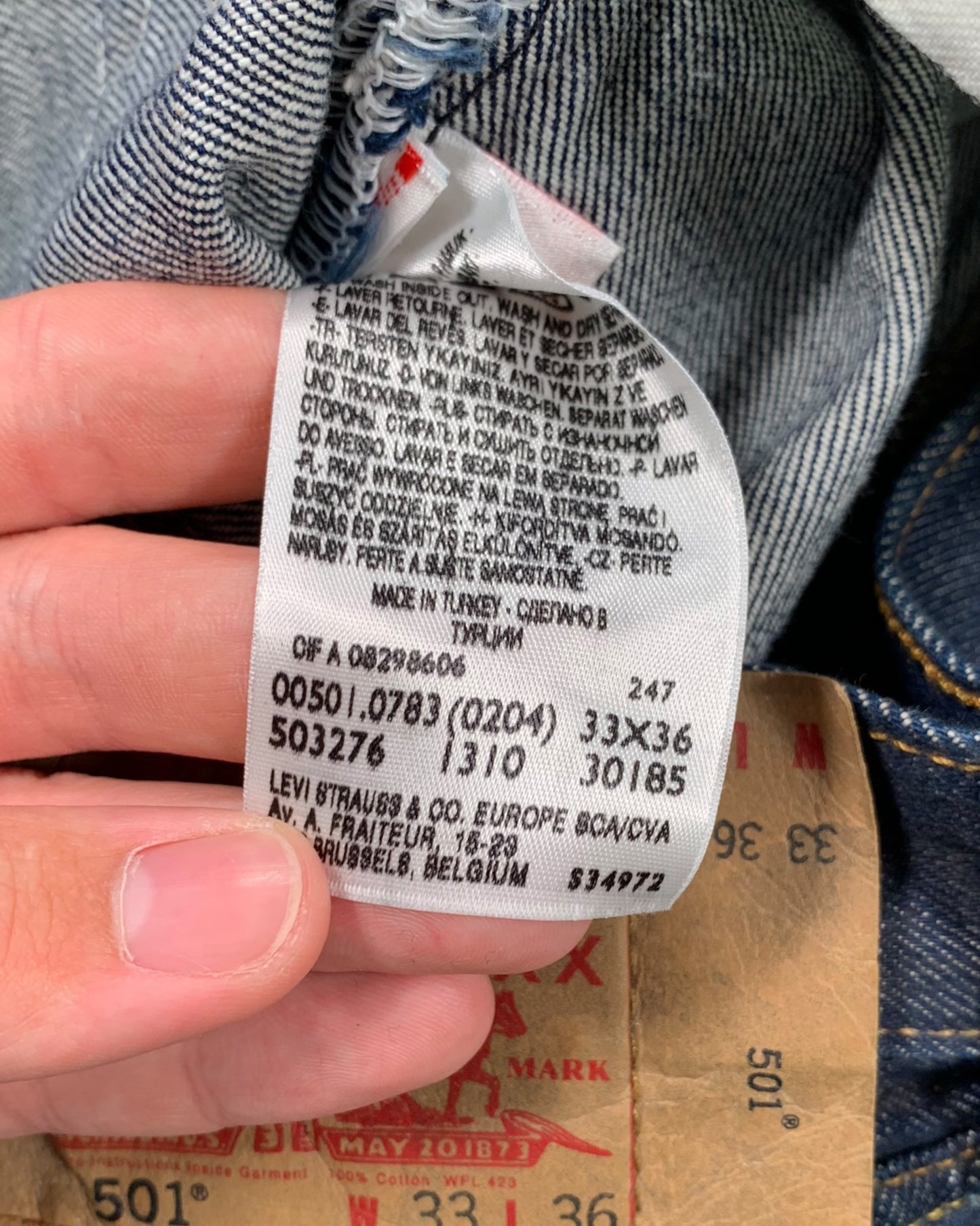 Jean Levi's 501 W33 L36 ( M / US 33 / FR 42 )