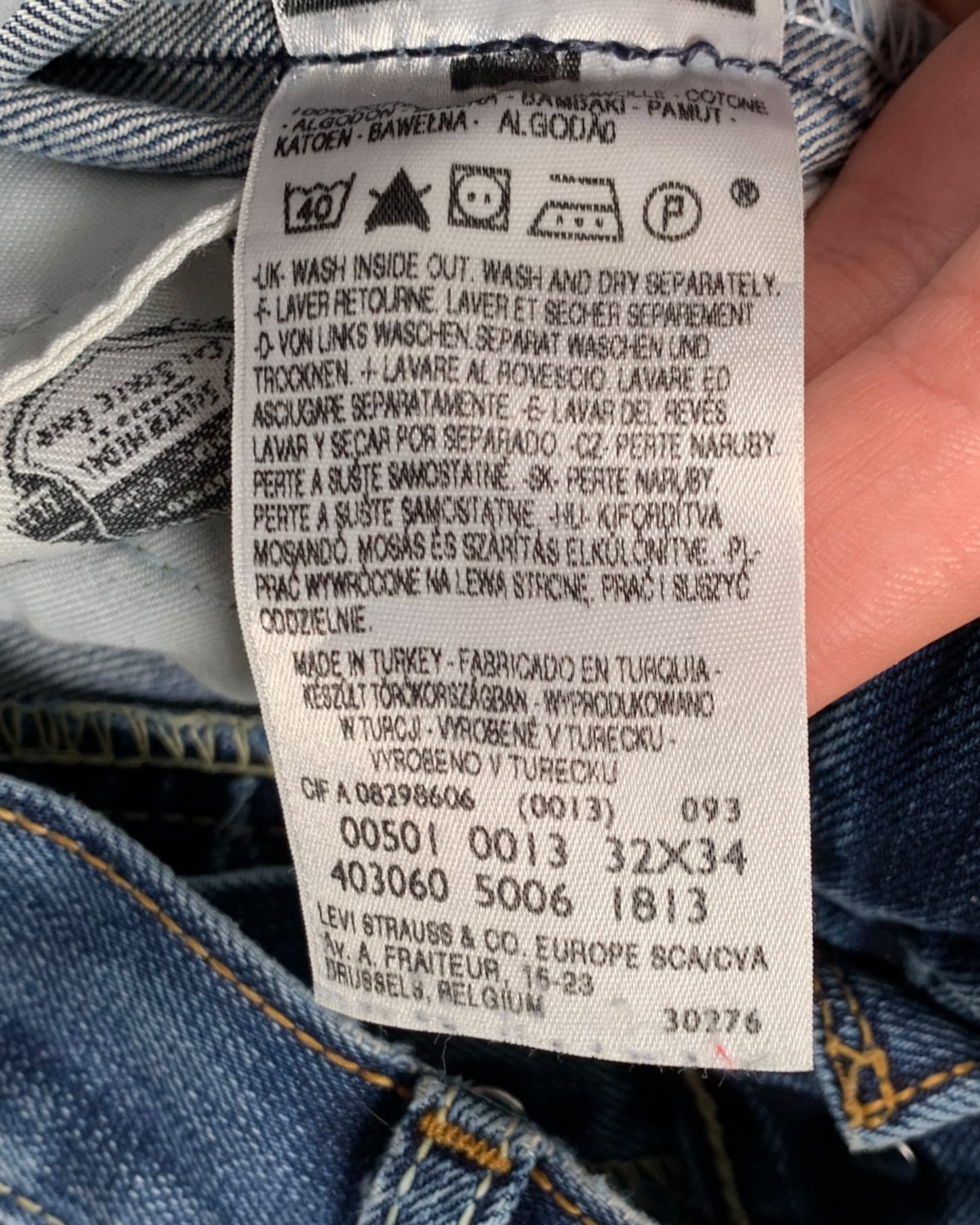 Jean Levi's 501 W34 L34 ( L / US 34 / FR 42-44 )