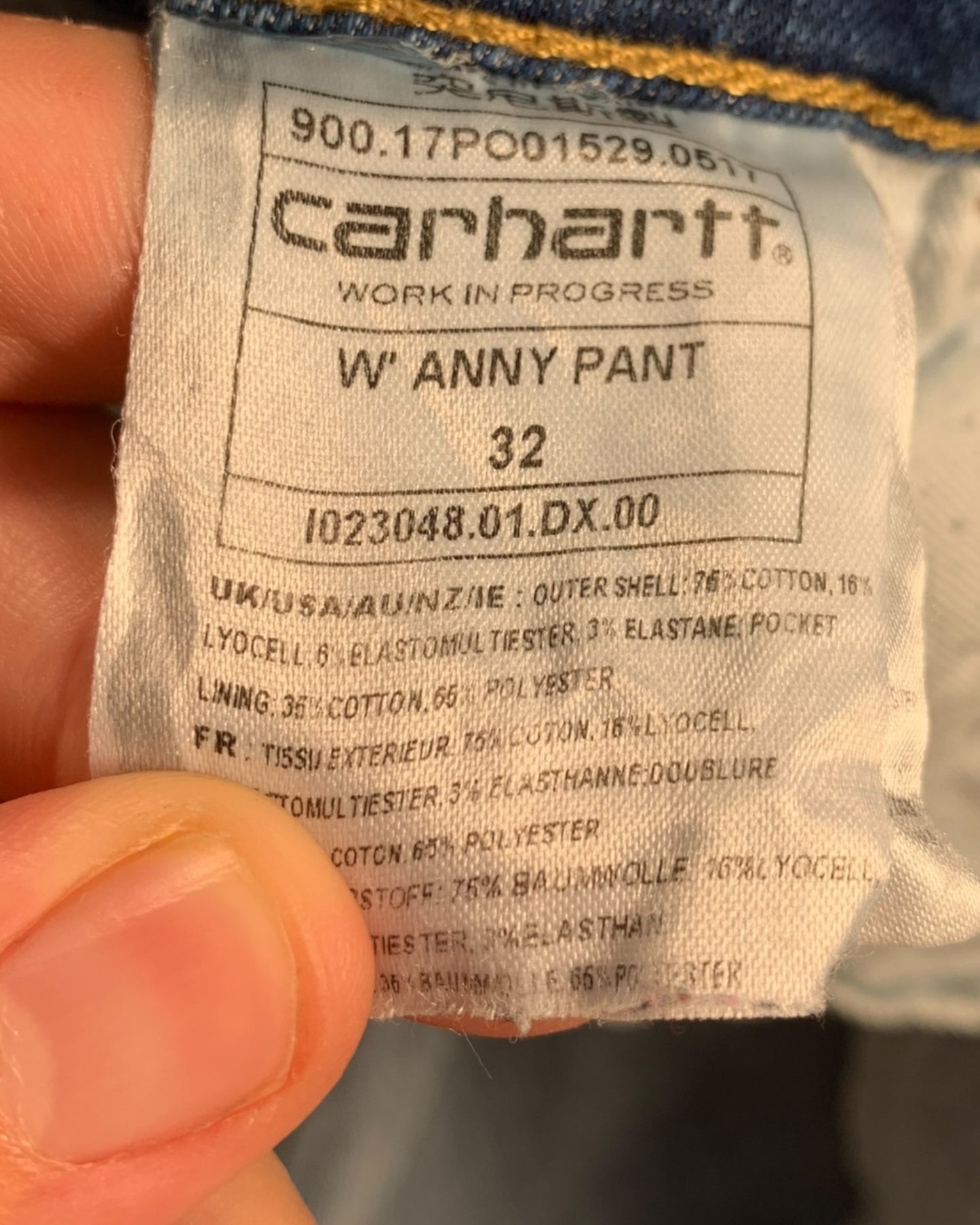 Jean Carhartt " W'Anny Pant " ( M / US 32 / FR 40 )