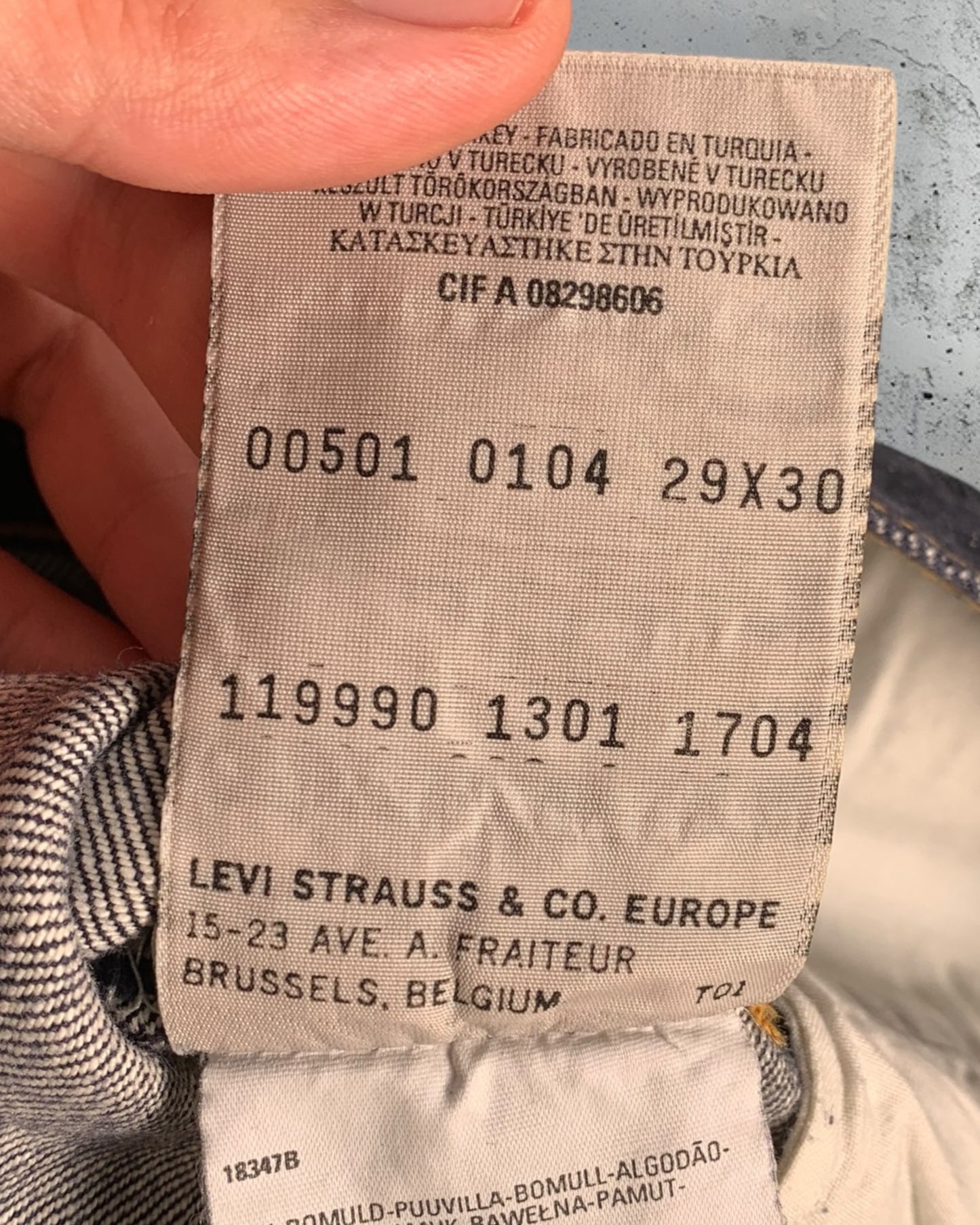 Jean Levi's 501 W29 L30 ( S / US 30 / FR 38 )