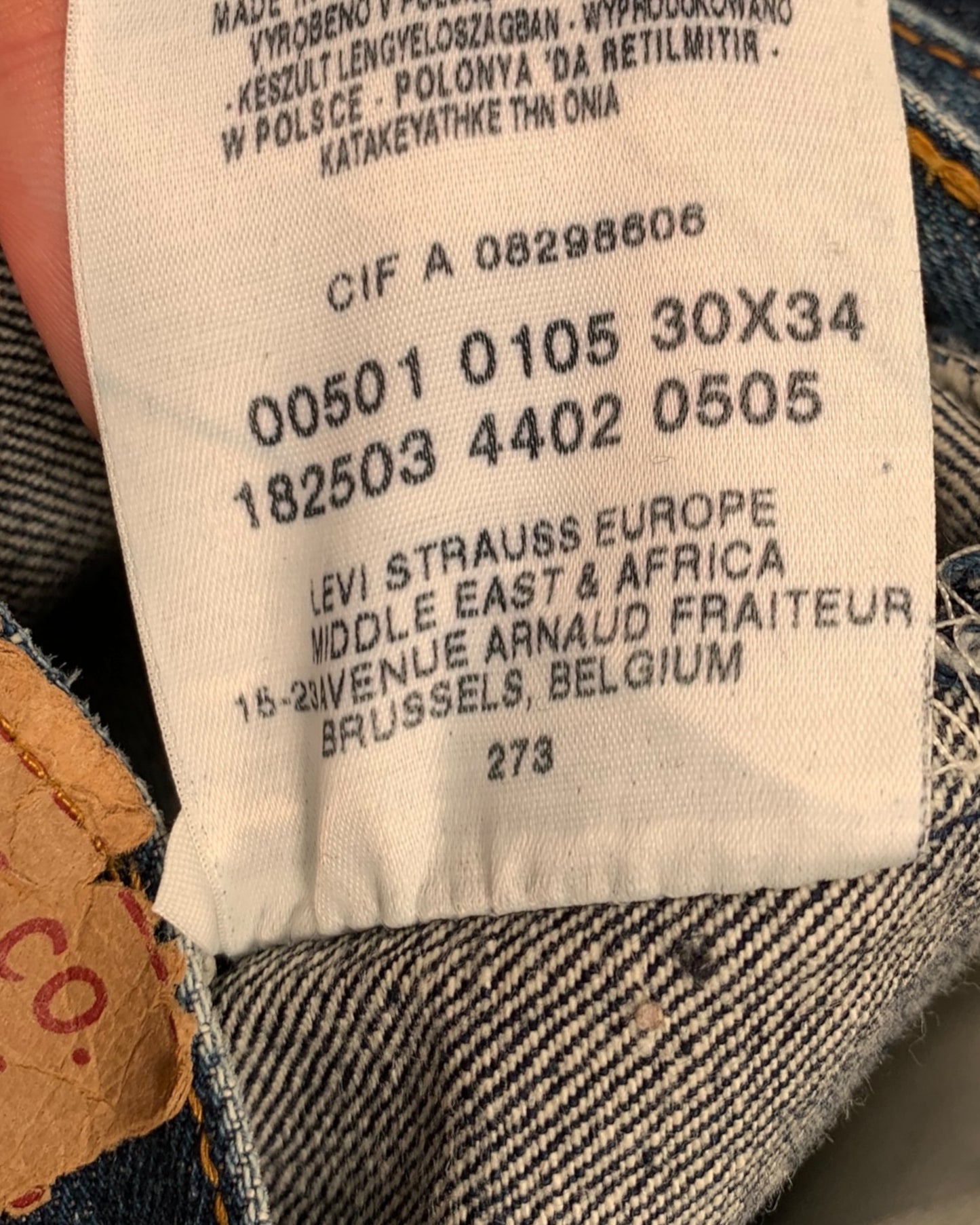 Jean Levi's 501 W30 L34 ( S / US 30 / FR 38 )