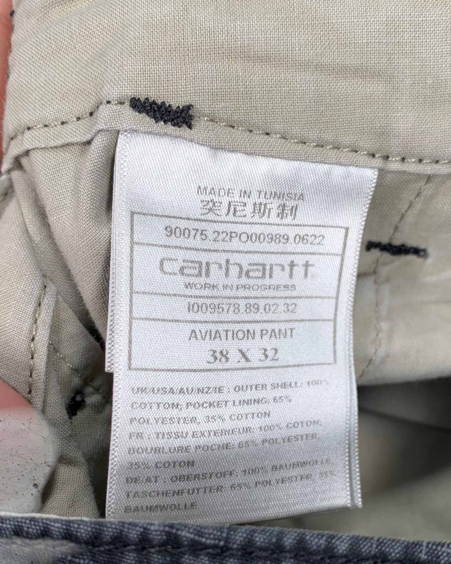 Pantalon Cargo Carhartt "Aviation Pant" 38x32 ( XL / US 38 / FR 48 )