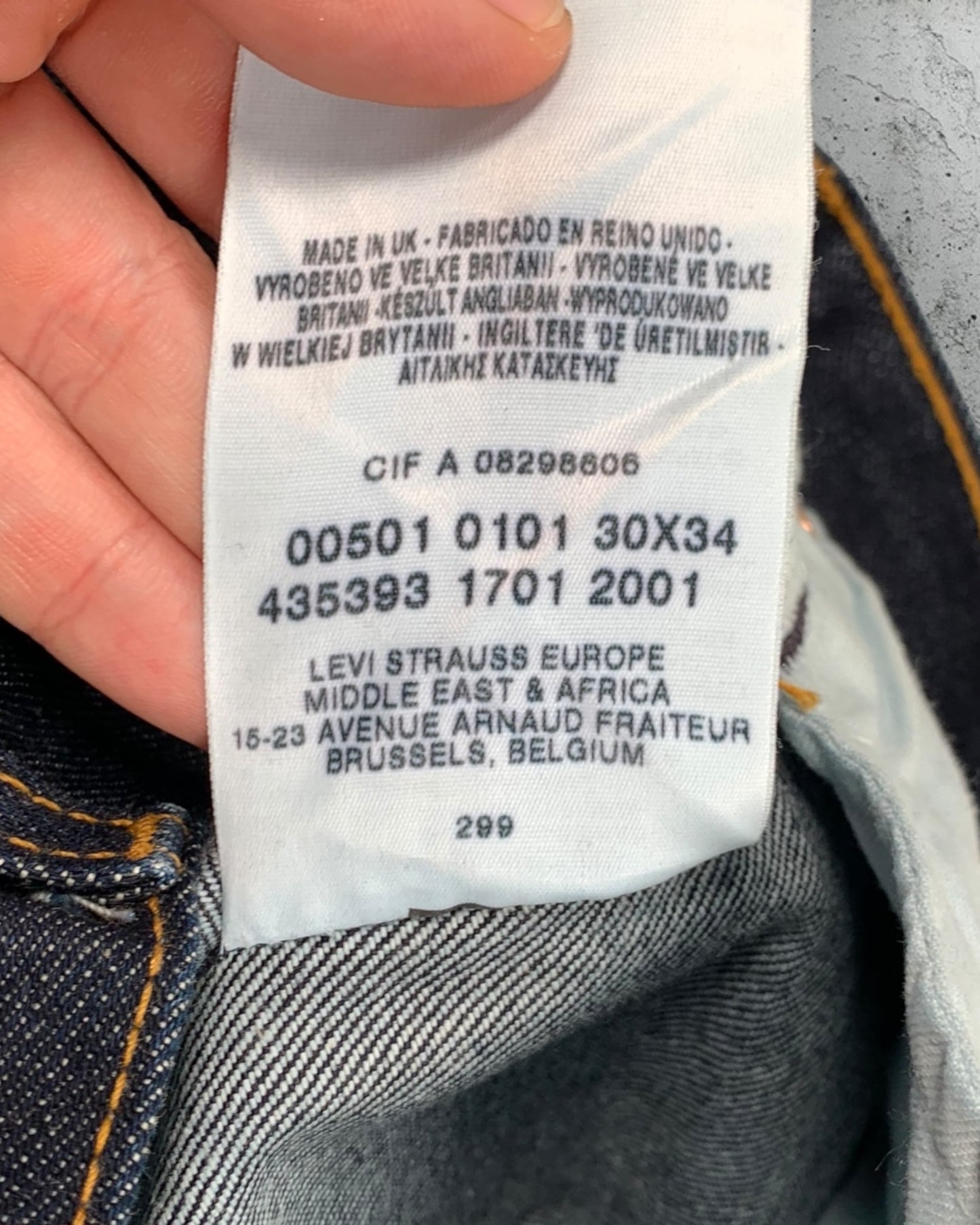 Jean Levi's 501 W30 L34 ( S / US 30 / FR 38 )