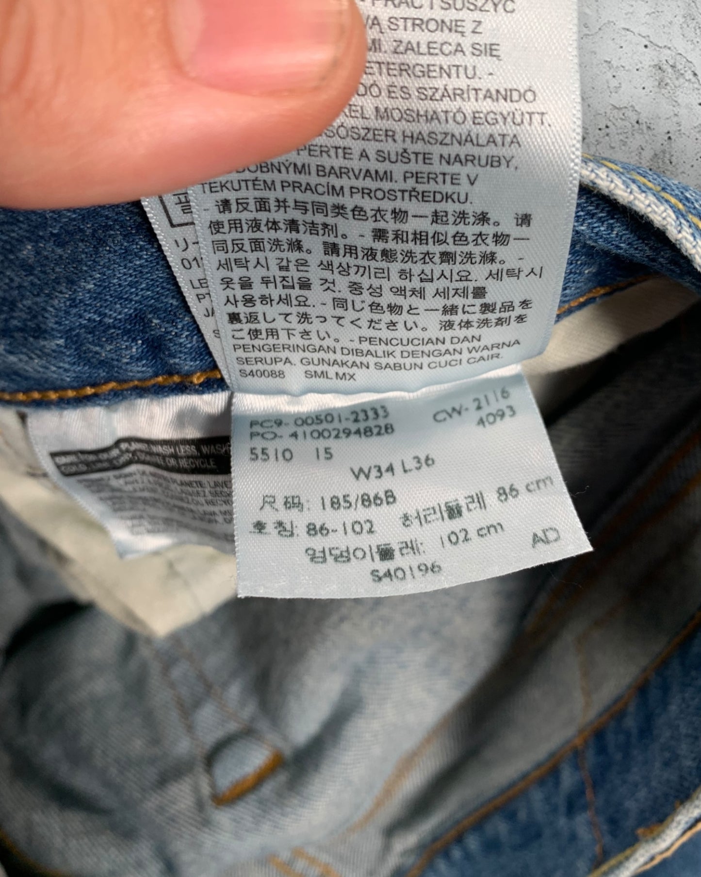 Jean Levi's 501 W34 L36 ( L / US 34 / FR 42-44 )