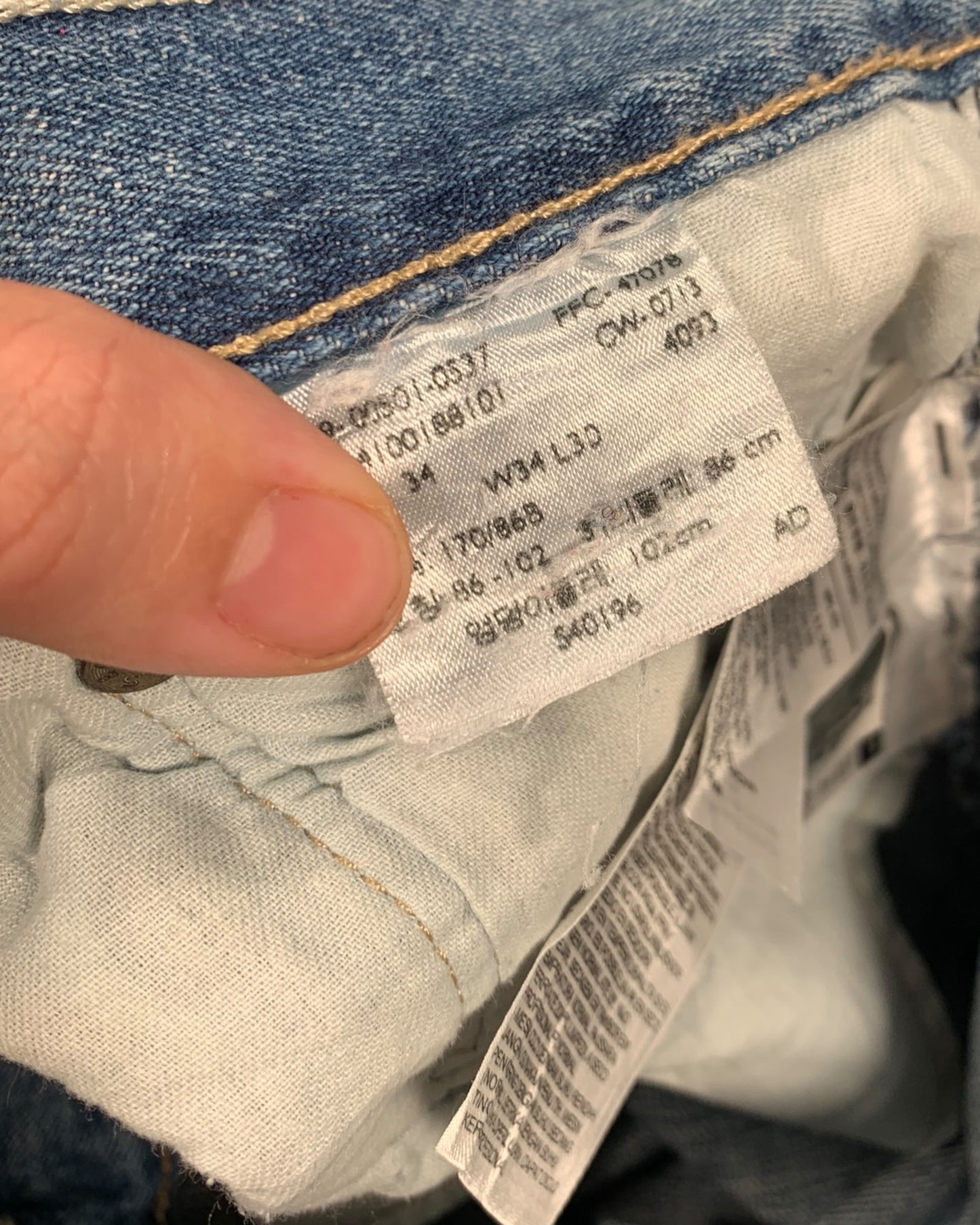 Jean Levi's 501 W34 L30 ( L / US 34 / FR 42-44 )