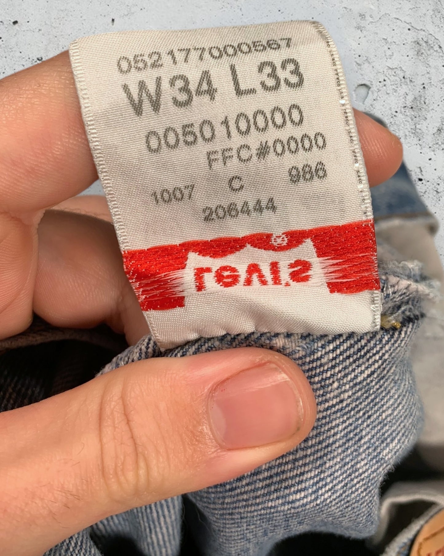 Jean Levi's 501 W34 L33 ( L / US 34 / FR 42-44 )