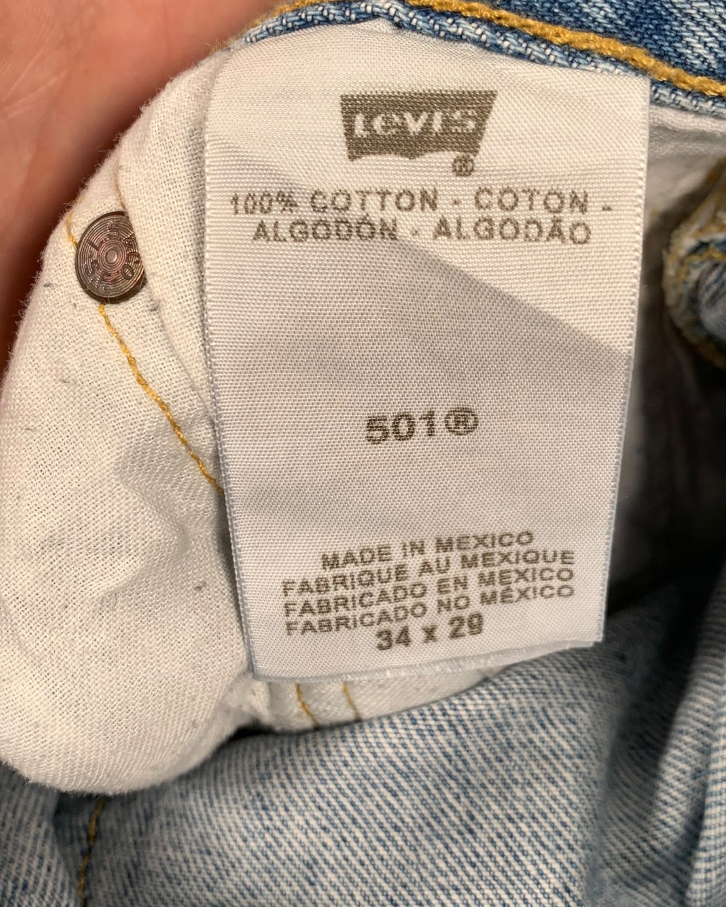 Jean Levi's 501 W34 L29 ( L / US 34 / FR 42-44 )