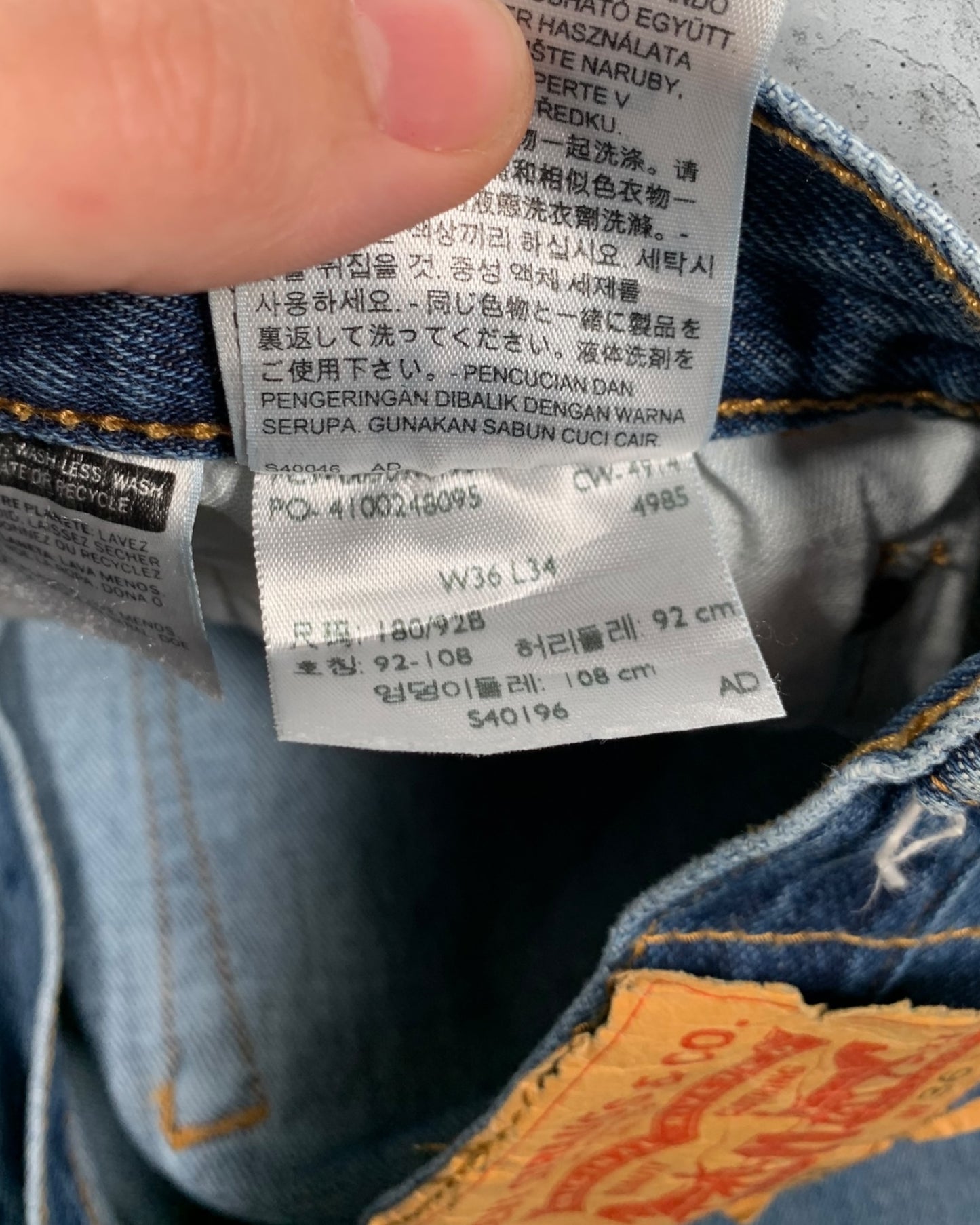 Jean Levi's 501 W36 L34 ( L / US 36 / FR 44-46 )