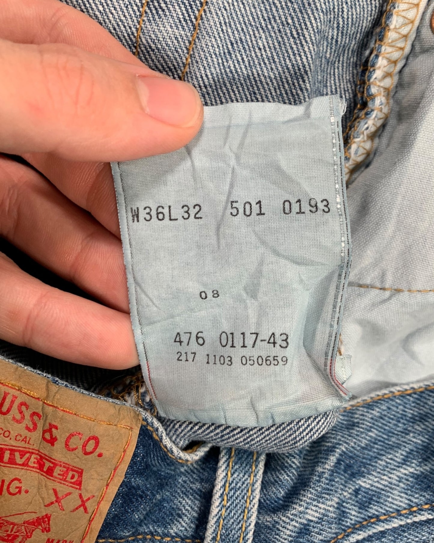 Jean Levi's 501 XX W36 L32 ( L / US 36 / FR 44-46 )