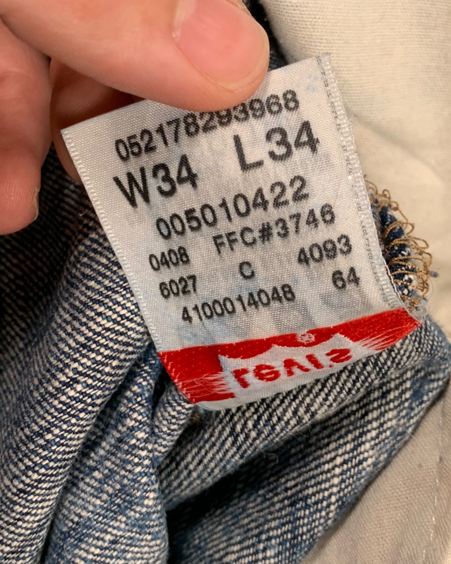 Jean Levi's 501 W34 L34 ( L / US 34 / FR 42-44 )