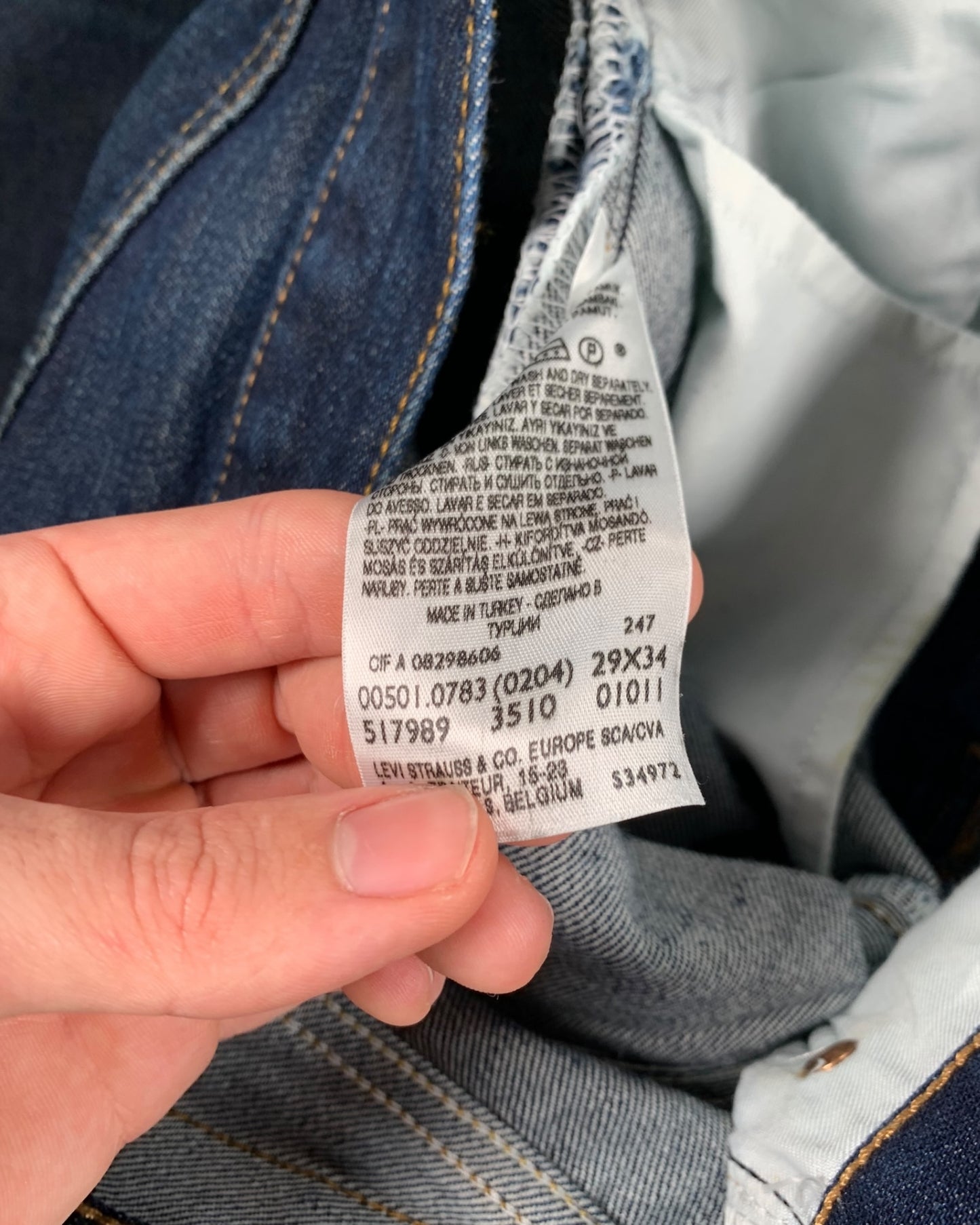 Jean Levi's 501 W29 L34 ( S / US 29 / FR 36-38 )