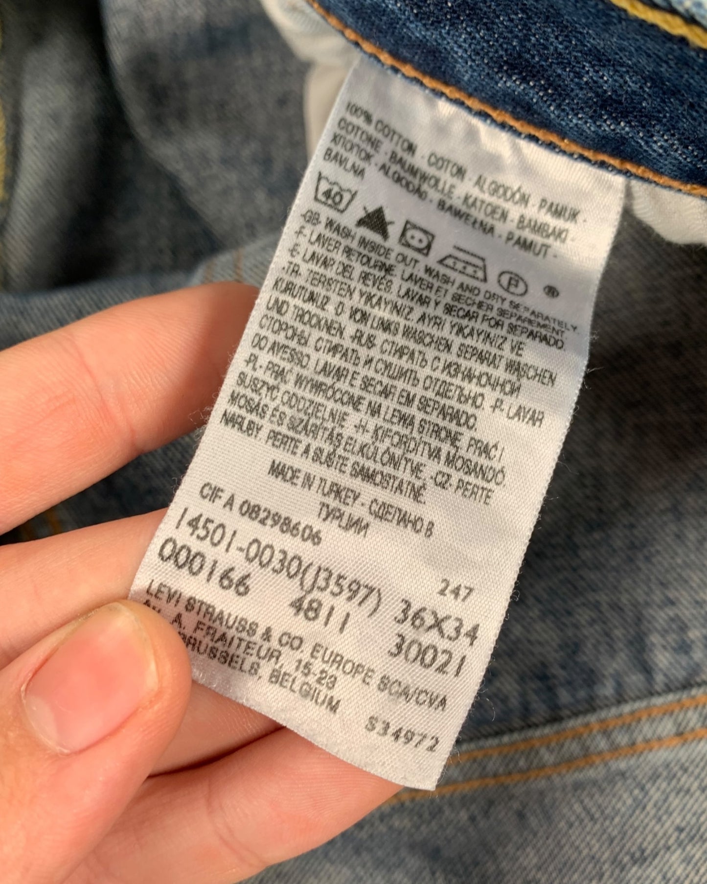 Jean Levi's 501 W36 L34 ( L / US 36 / FR 44-46 )