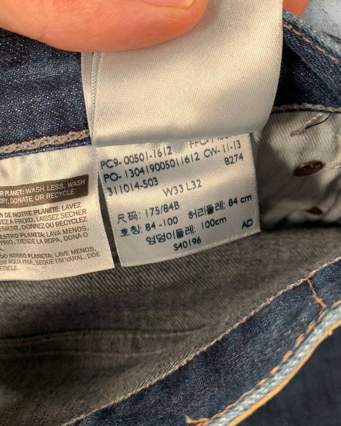 Jean Levi's 501 W33 L32 ( M / US 33 / FR 42 )