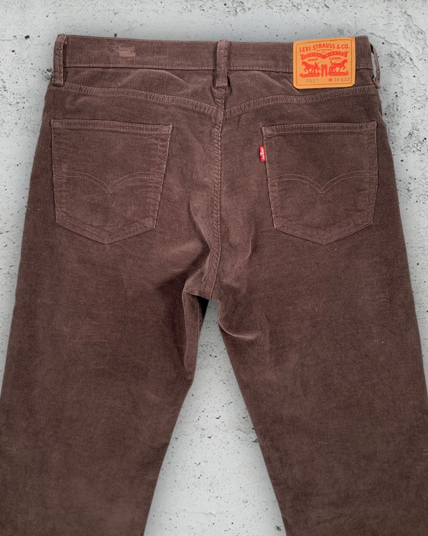 Pantalon En Velours Levi's 751 W34 L32 ( L / US 34 / FR 42-44 )