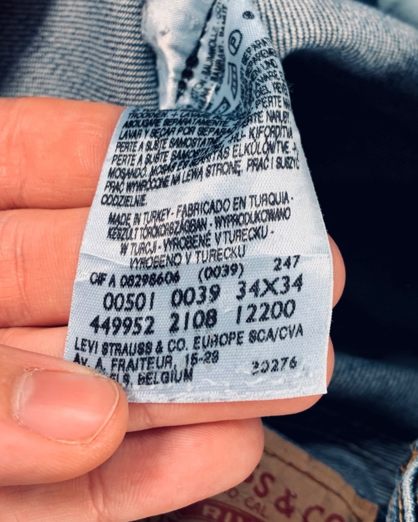 Jean Levi's 501 W34 L34 ( L / US 34 / FR 42-44 )