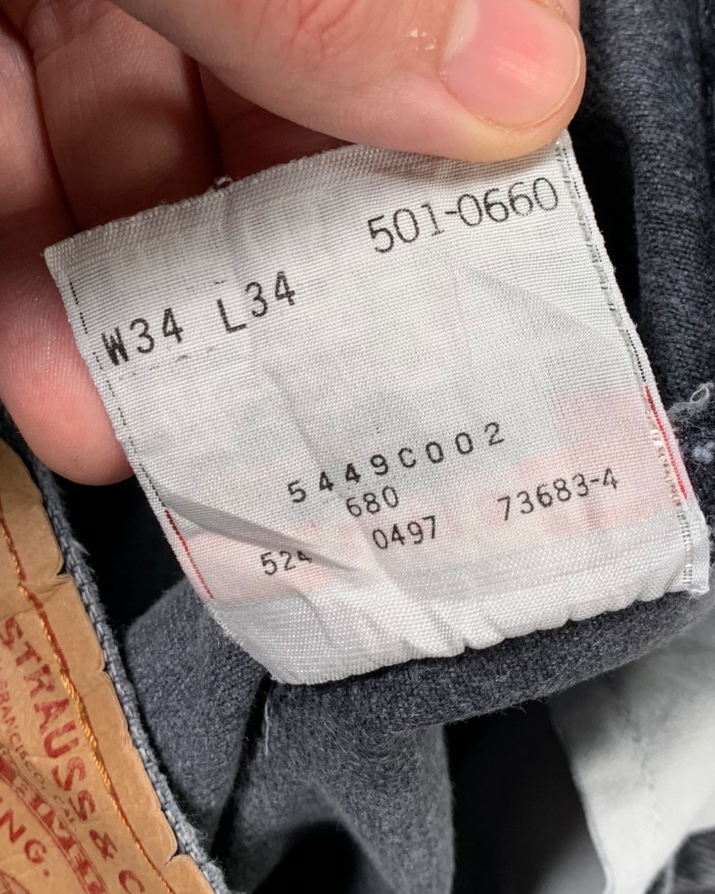Jean Levi's 501 W34 L34 ( L / US 34 / FR 42-44 )
