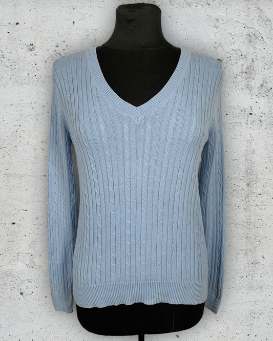 Pull Col V Torsadé Tommy Hilfiger ( M / 38 / 10 )