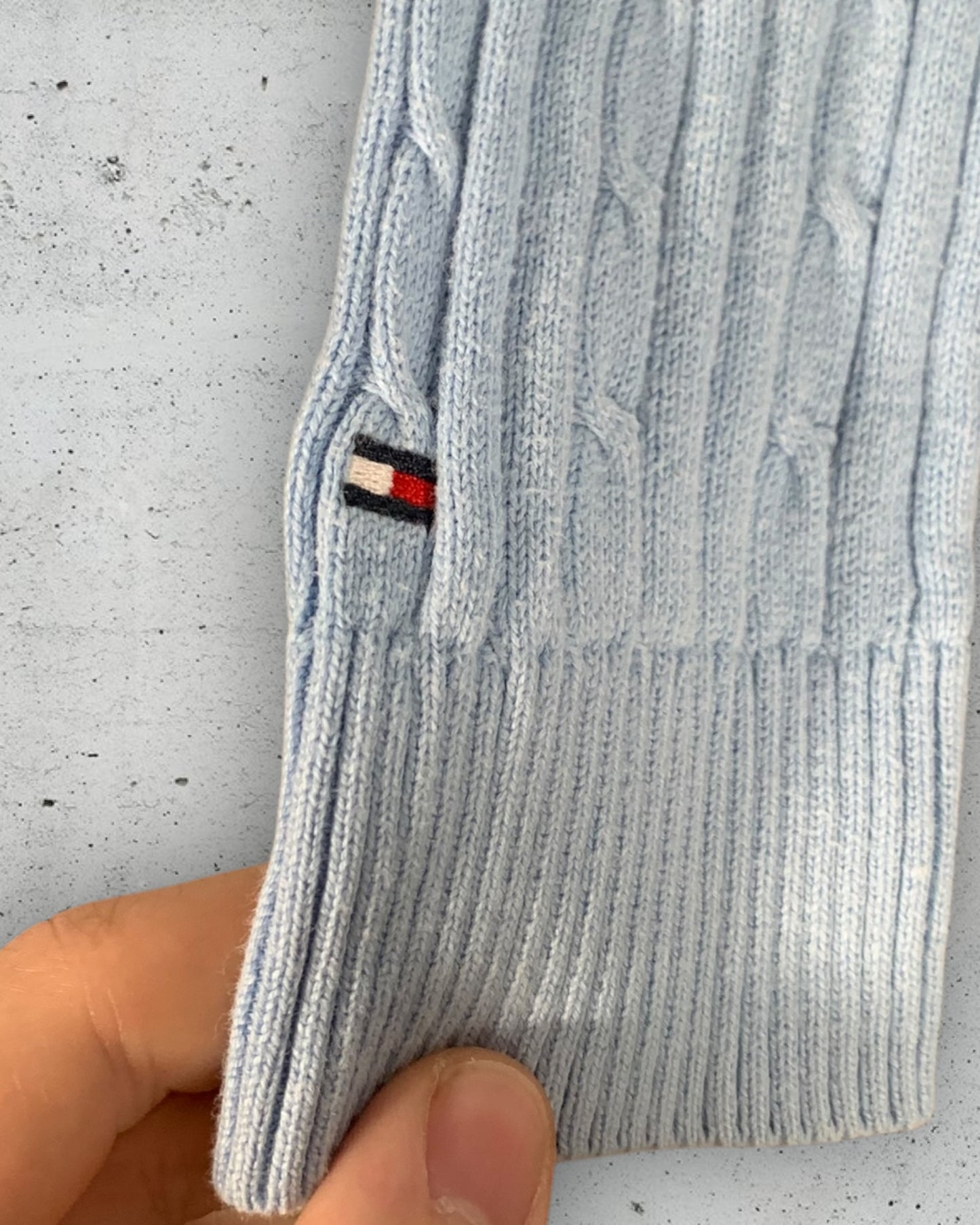 Pull Col V Torsadé Tommy Hilfiger ( M / 38 / 10 )