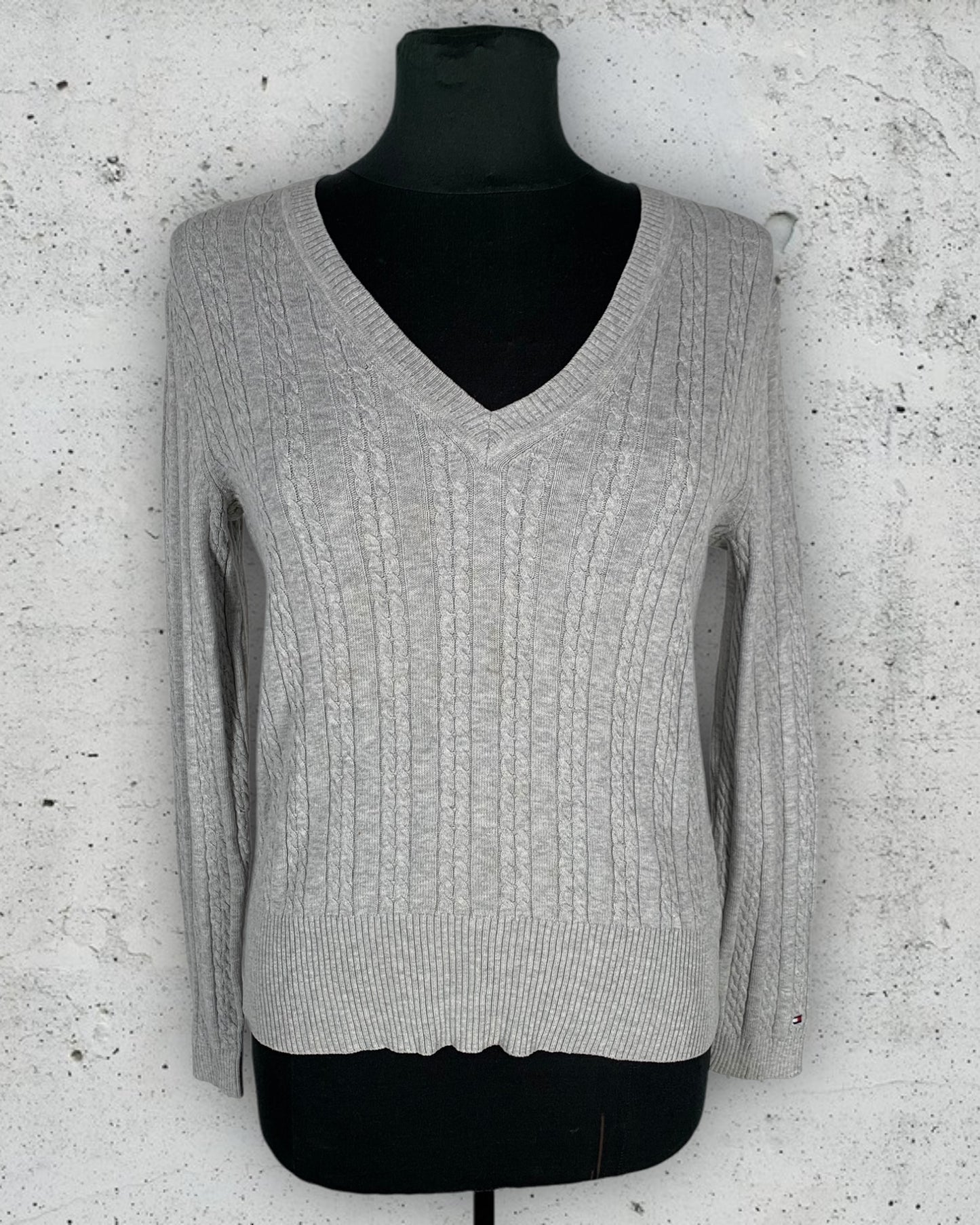 Pull Col V Torsadé Tommy Hilfiger ( M / 38 / 10 )